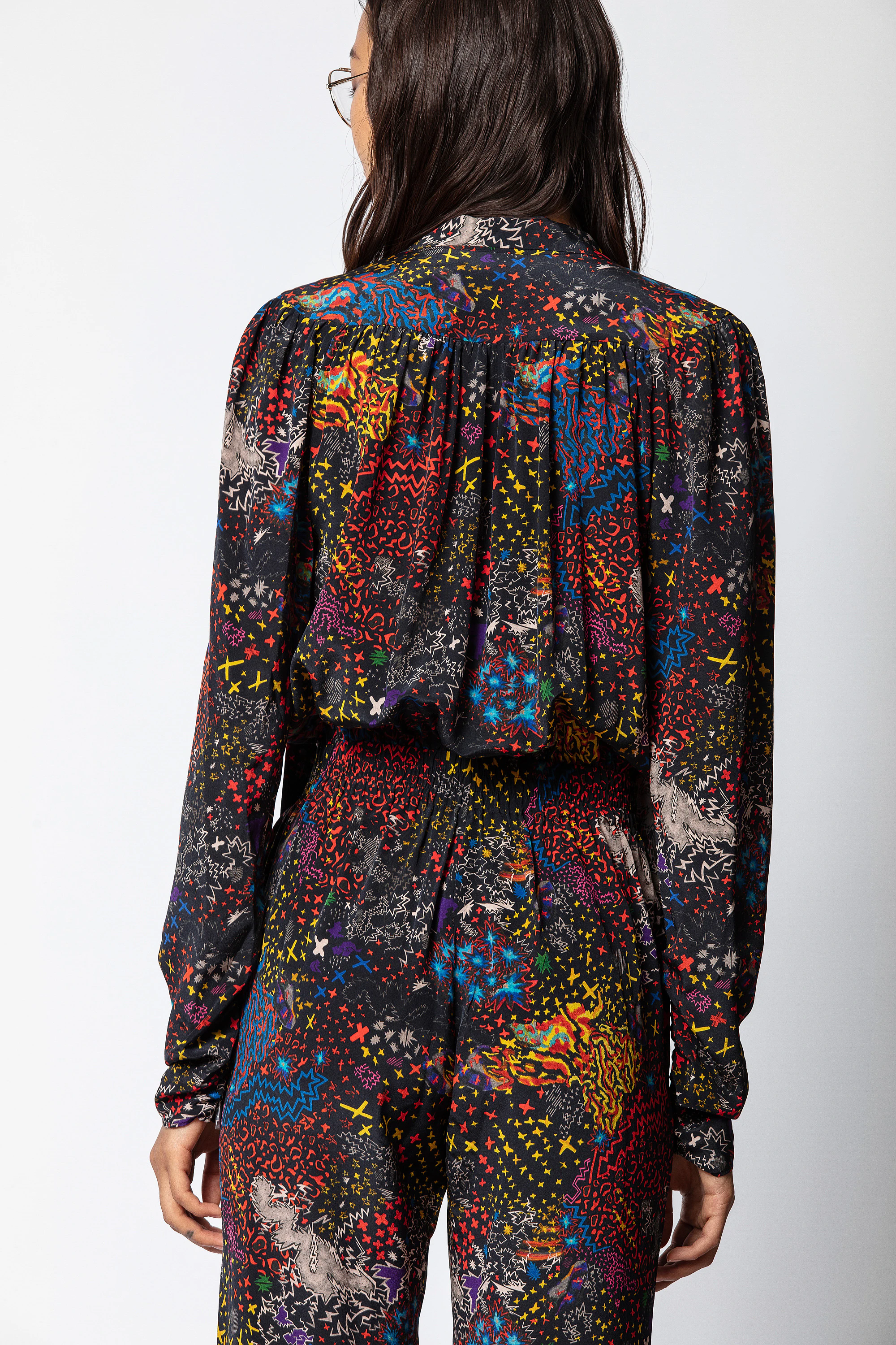 Captain Print Silk Jumpsuit thumbnail 4