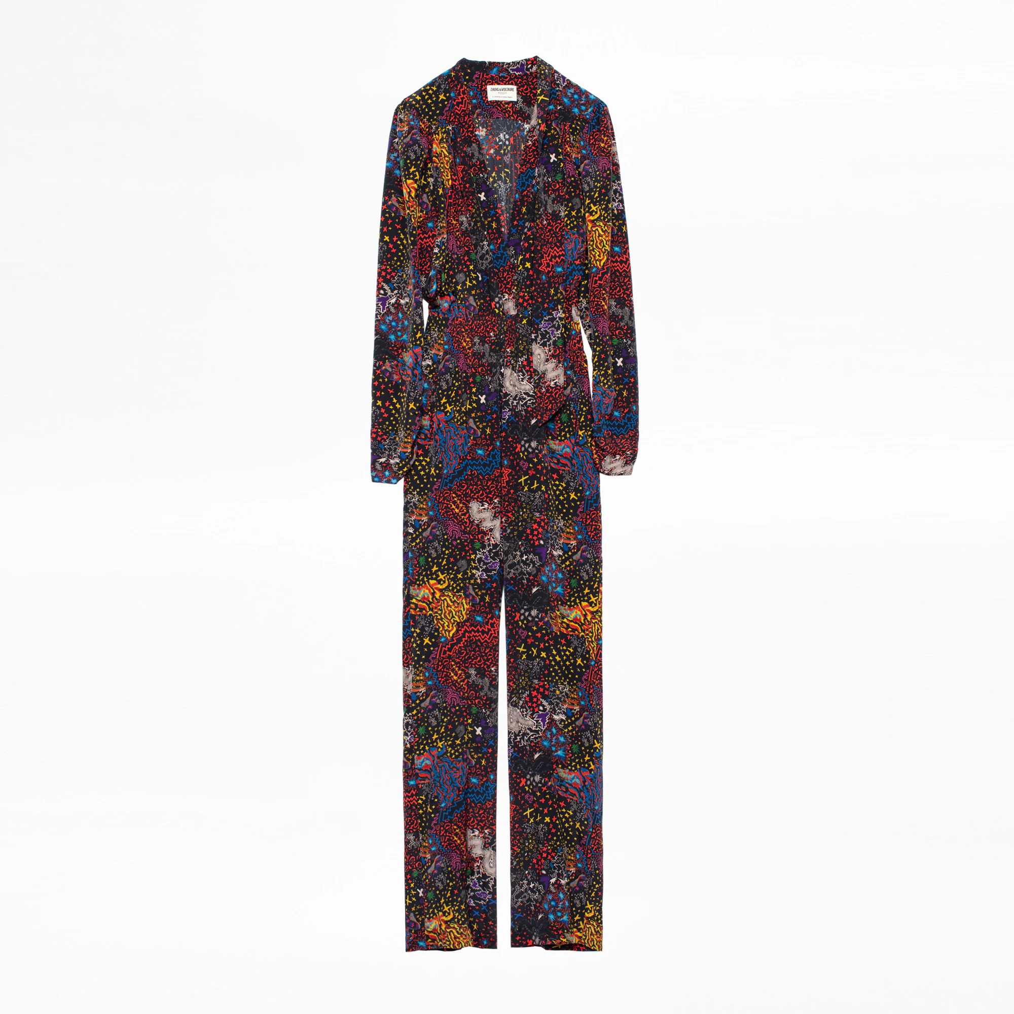 Captain Print Silk Jumpsuit thumbnail 7