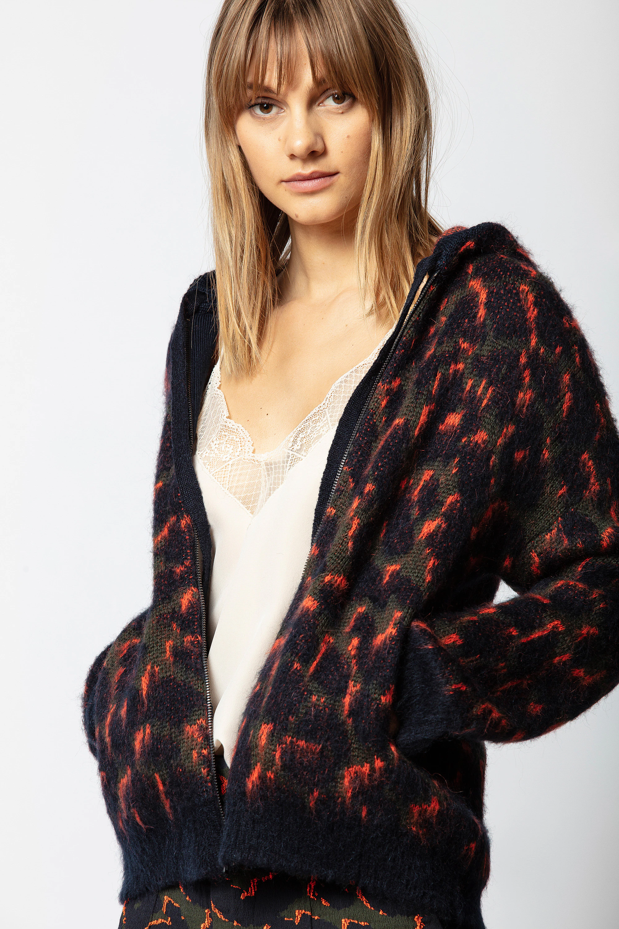 Lennox Leo Cardigan cardigan kaki women | Zadig&Voltaire