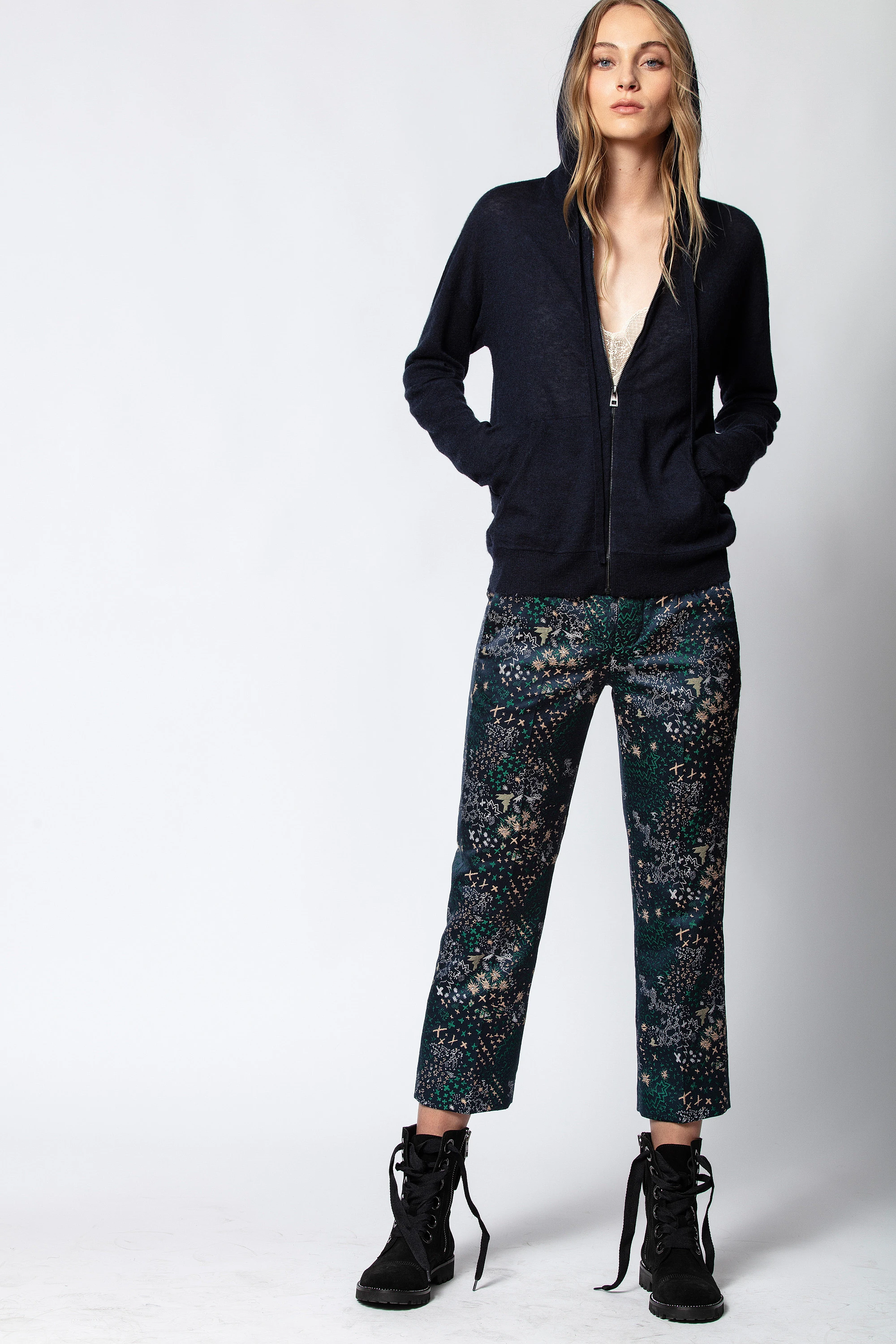 Cardigan Sxtine Cachemire Strass thumbnail 1