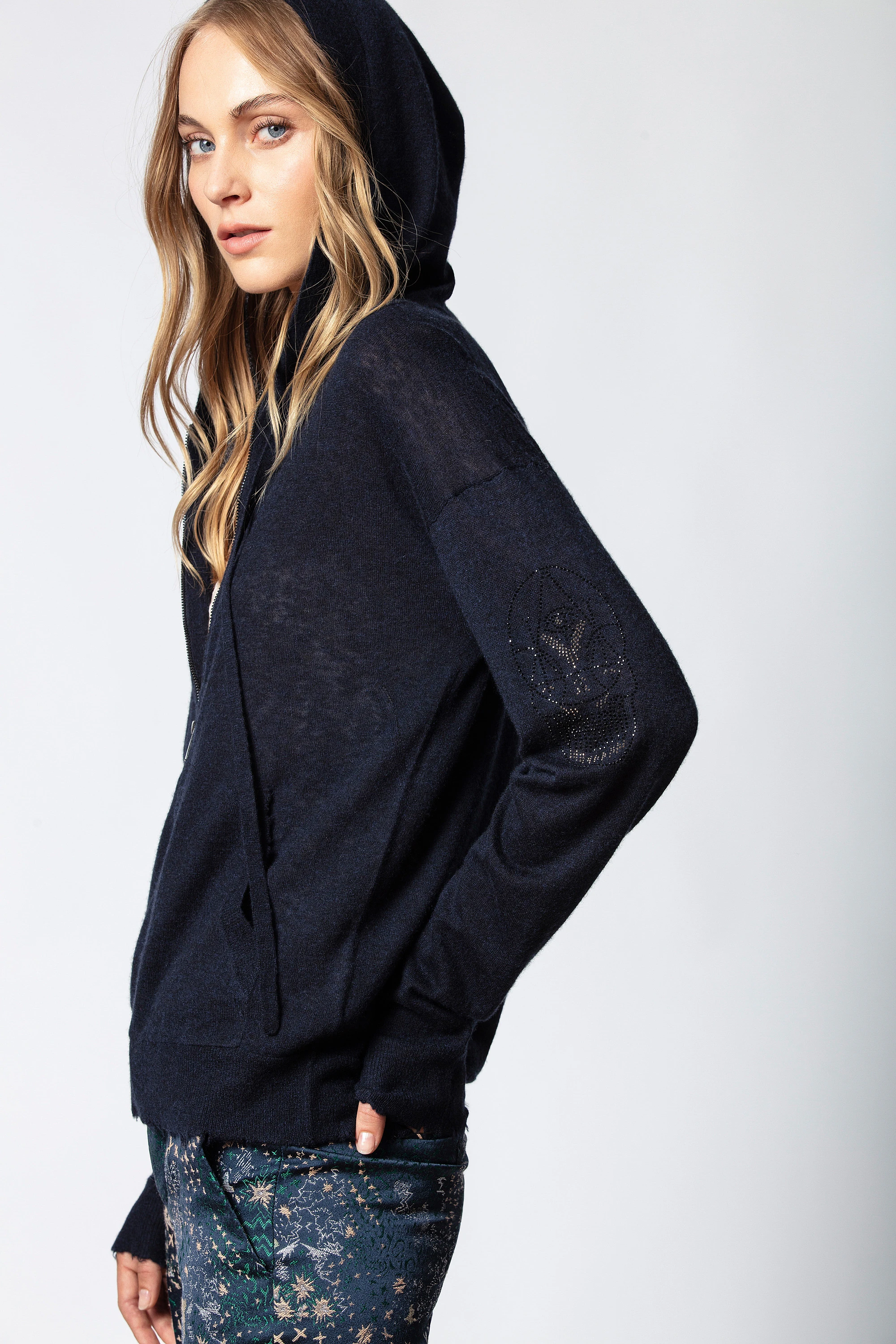 Cardigan Sxtine Cachemire Strass thumbnail 2