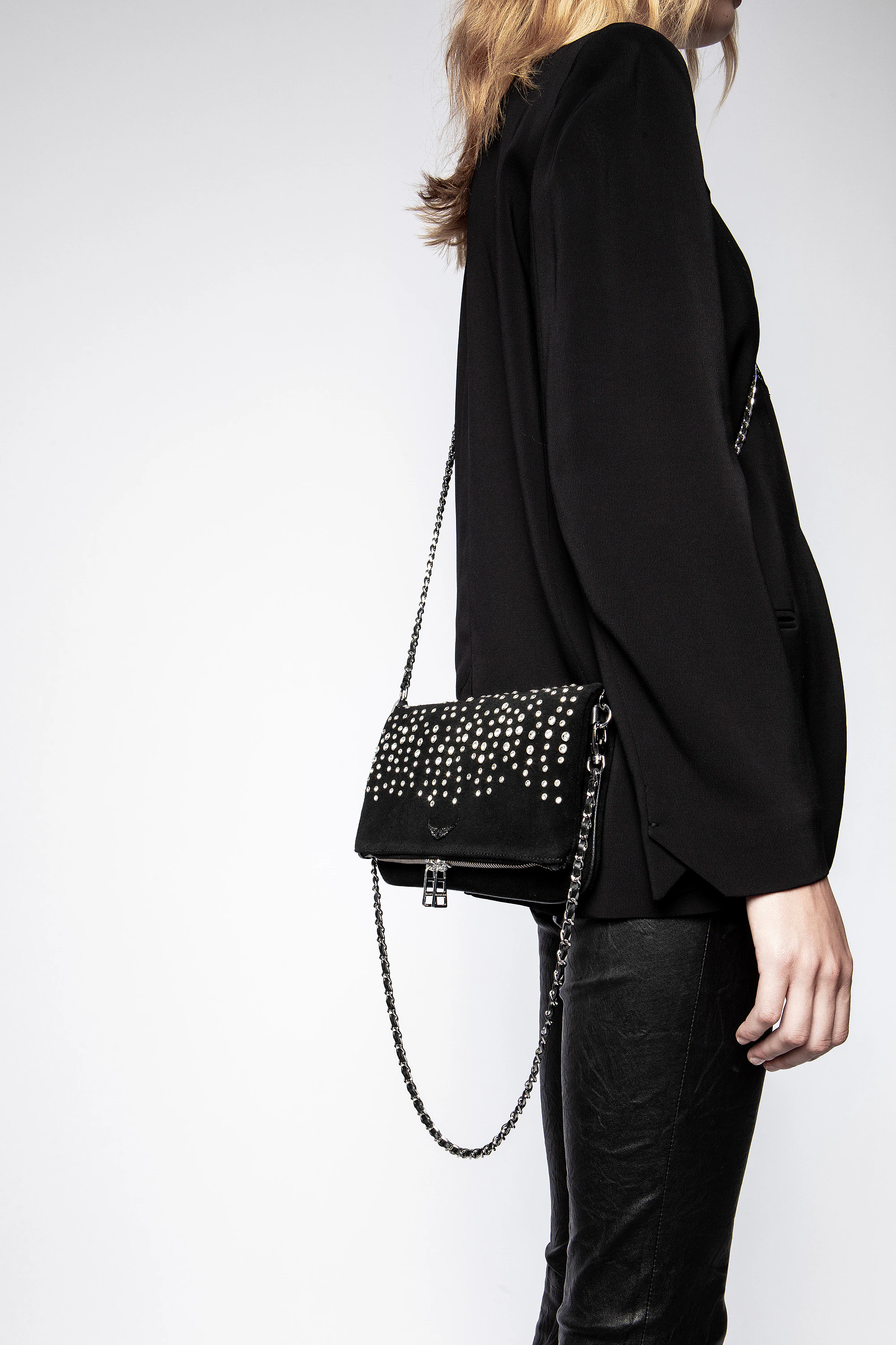 Pochette Rock Suede Strass thumbnail 1
