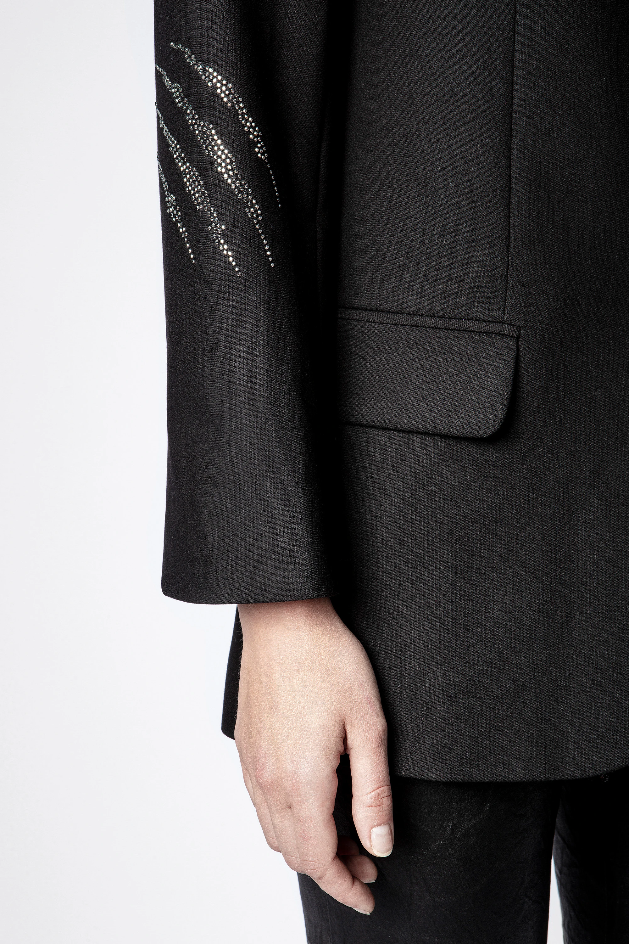 Viva Strass Panther Jacket blazer black women | Zadig&Voltaire