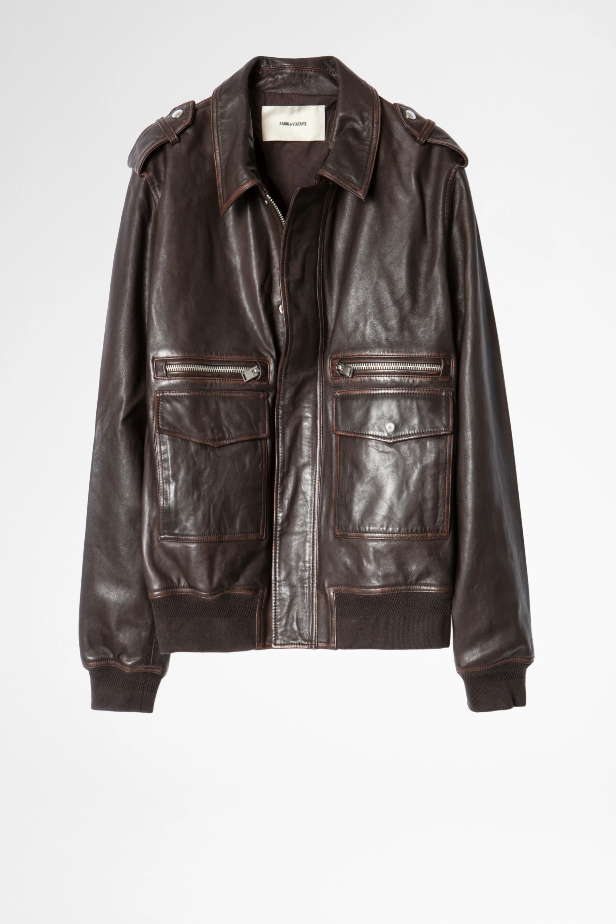 Leonard Used Jacket jacket brown men | Zadig&Voltaire