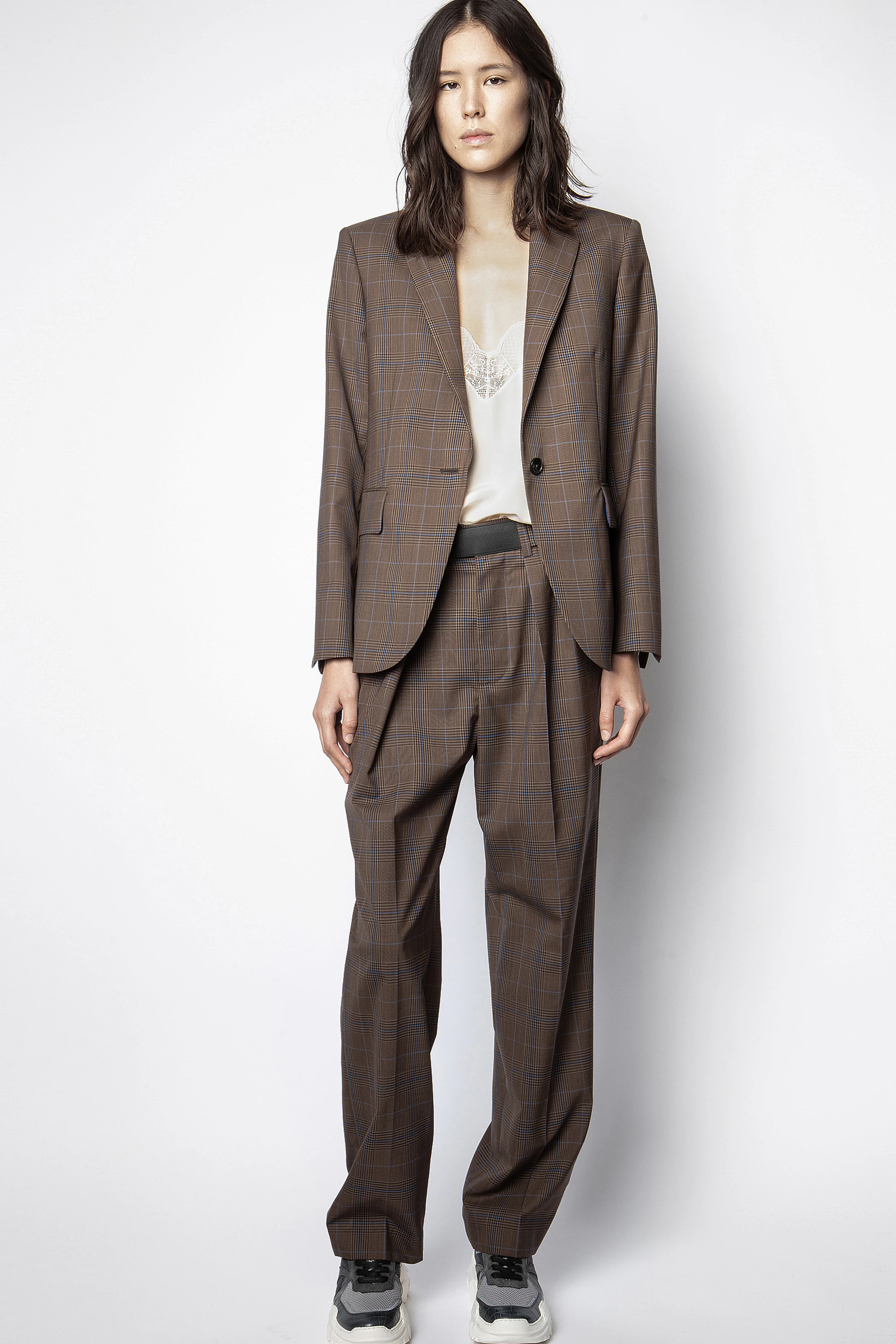 Venom Carreaux Jacket blazer brown women | Zadig&Voltaire