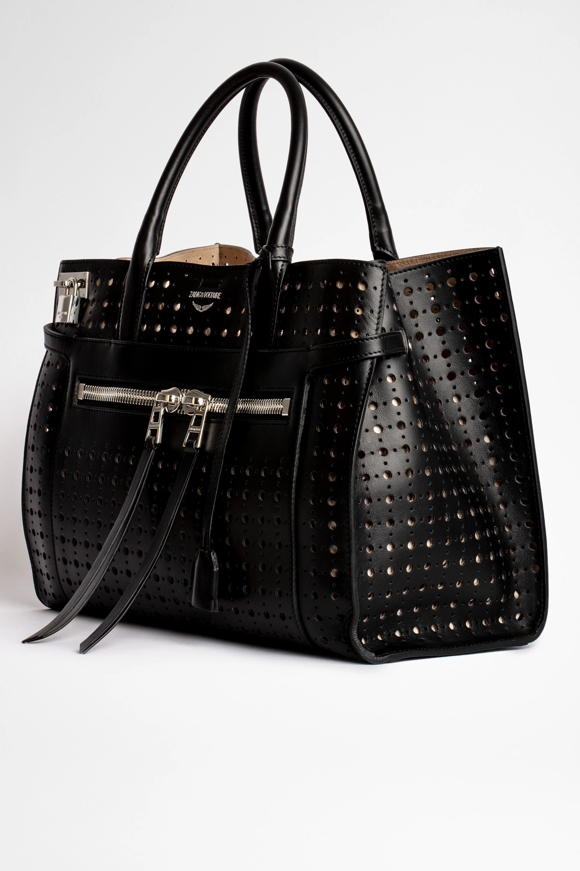 Candide Large Zip Bag bag black women | Zadig&Voltaire