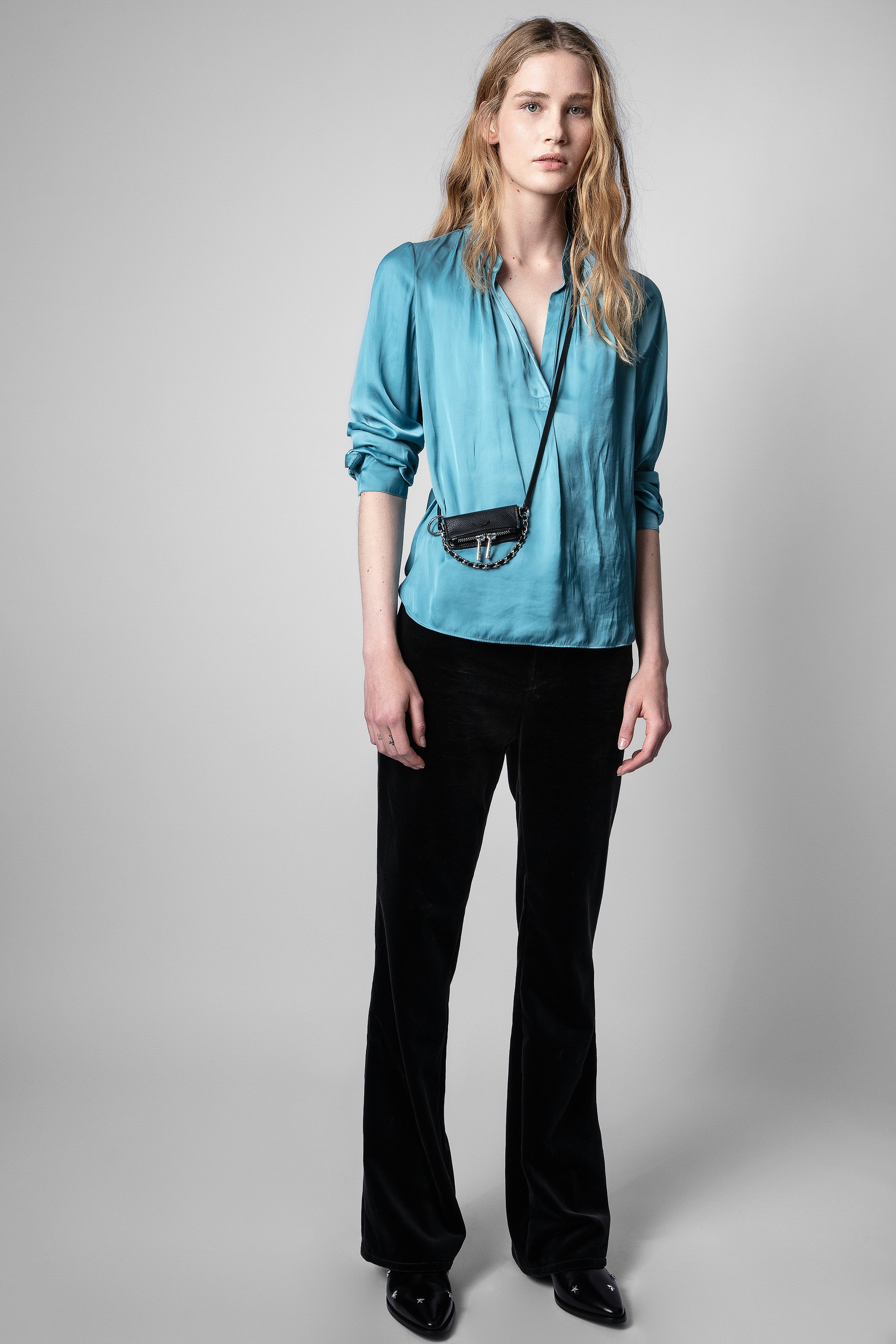 Grained Leather Grigri Rock Bag 2