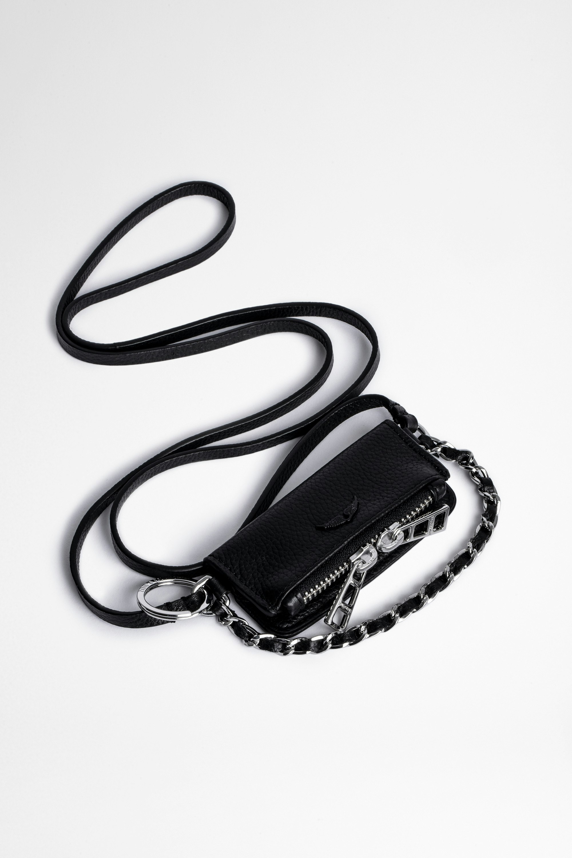 Grained Leather Grigri Rock Bag 5