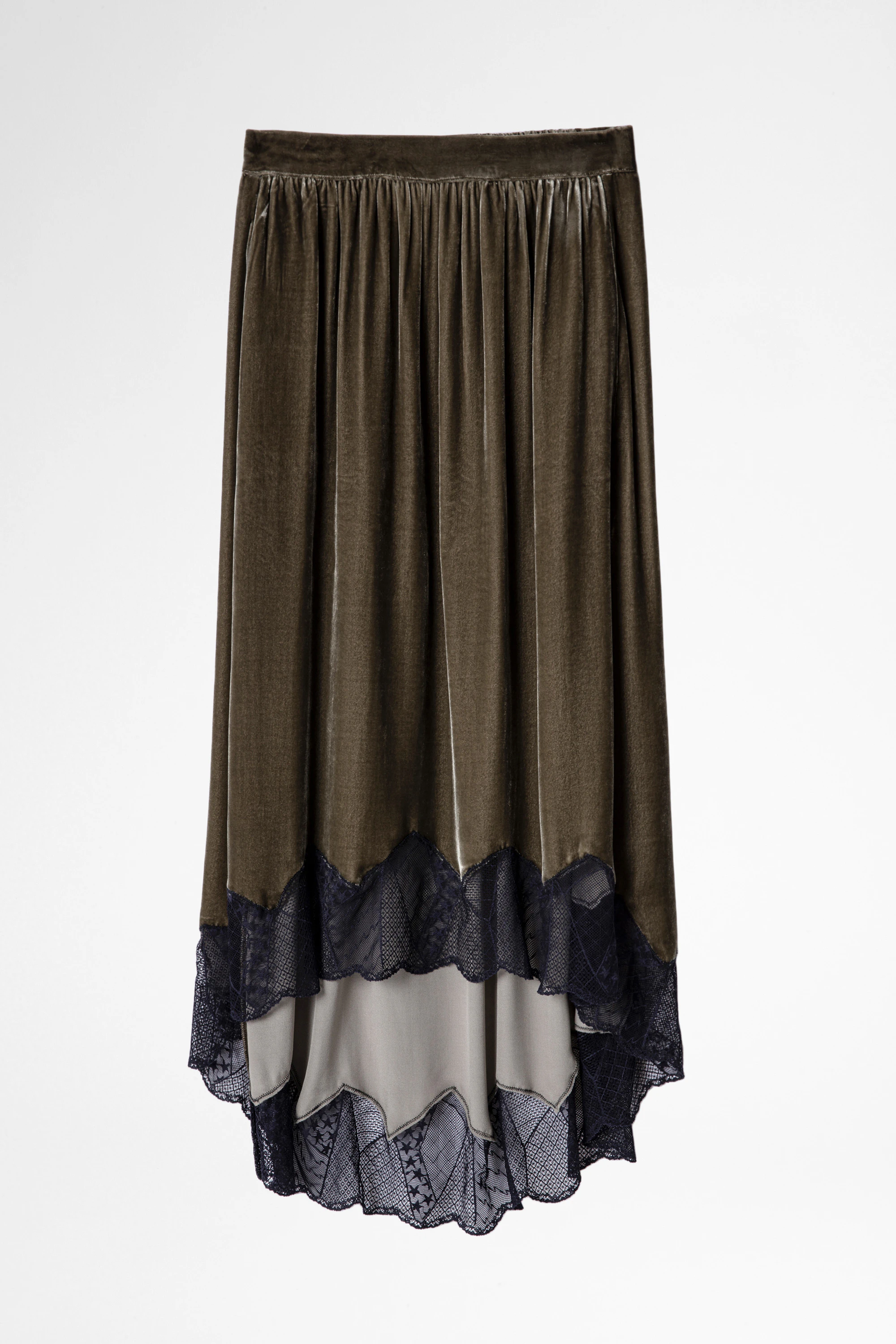 Joslin Velvet Skirt skirt green women | Zadig&Voltaire