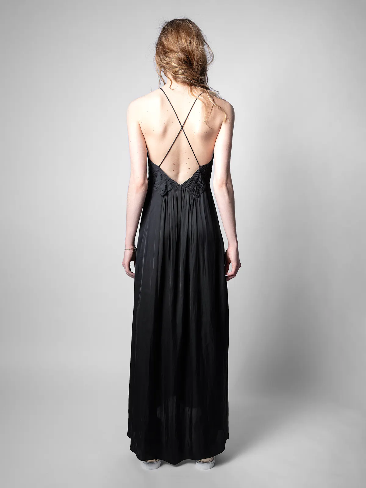 rayonne satin dress 2024 Zadig & Voltaire Rayonne Satin Dress Maxi Size S $578 NEW