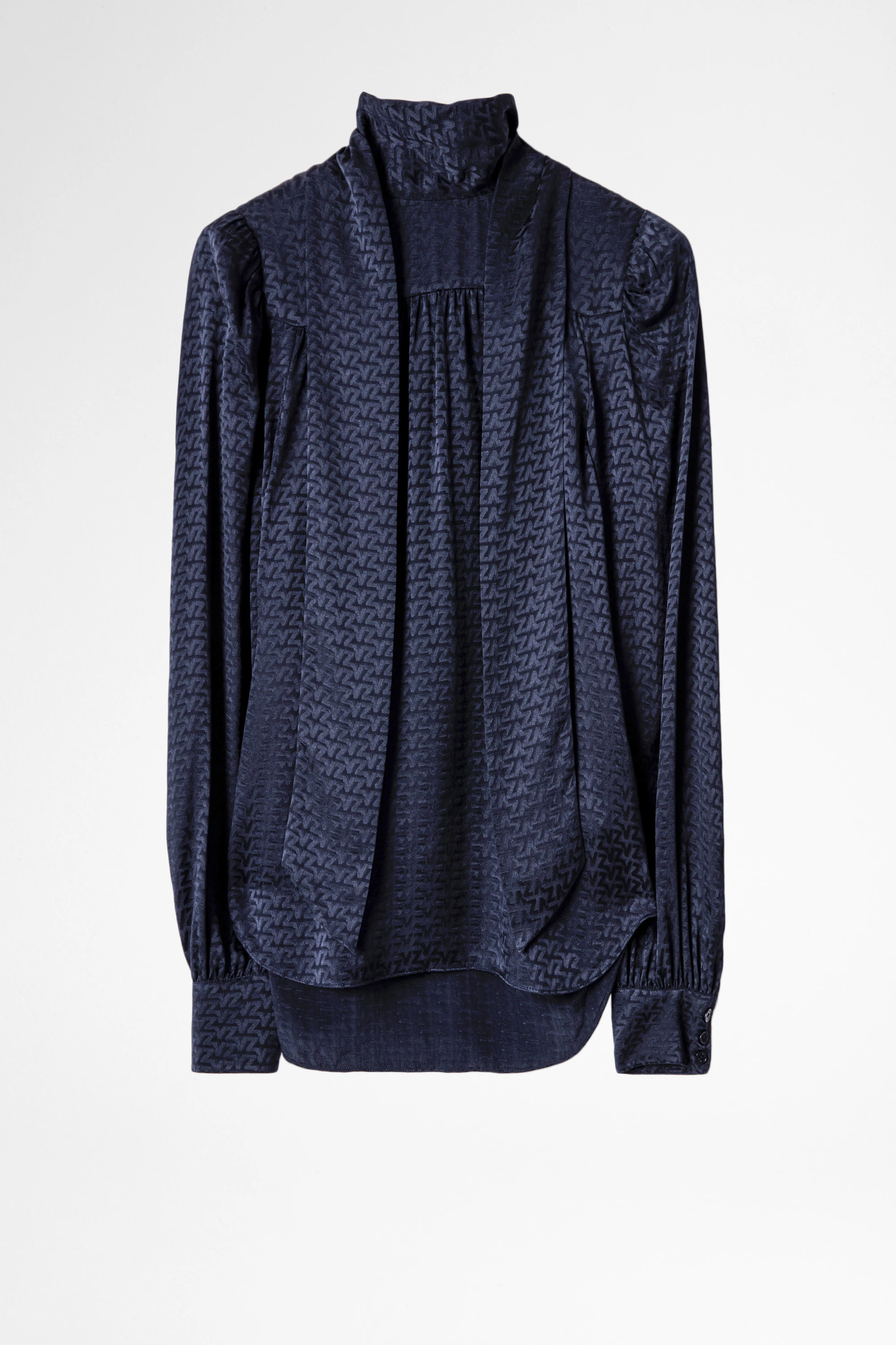 Tire Jac ZV Silk Top top navy women | Zadig&Voltaire