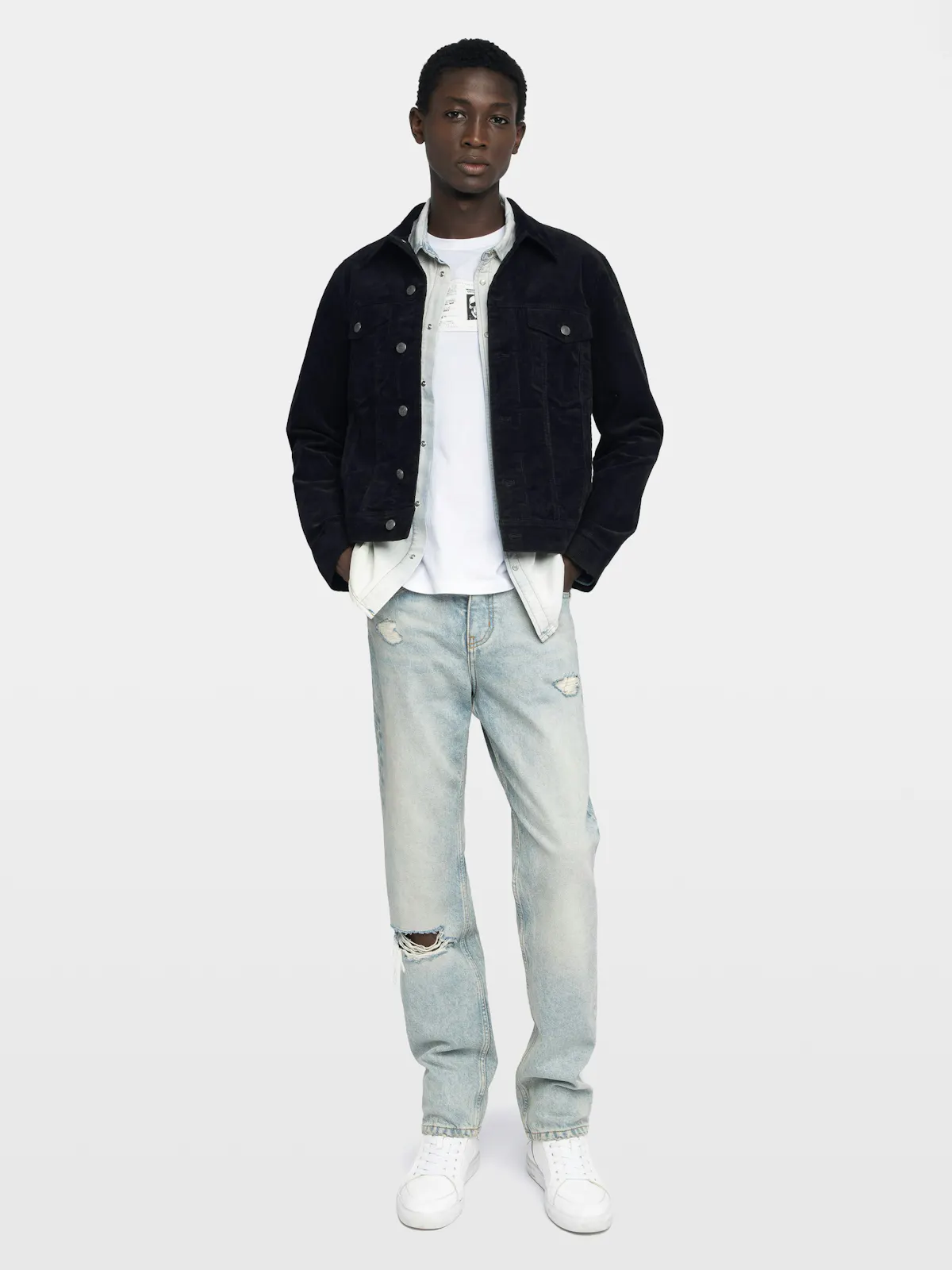 Men's Black Velvet Jacket | Zadig&Voltaire Men's Black Velvet Jacket | Zadig&Voltaire