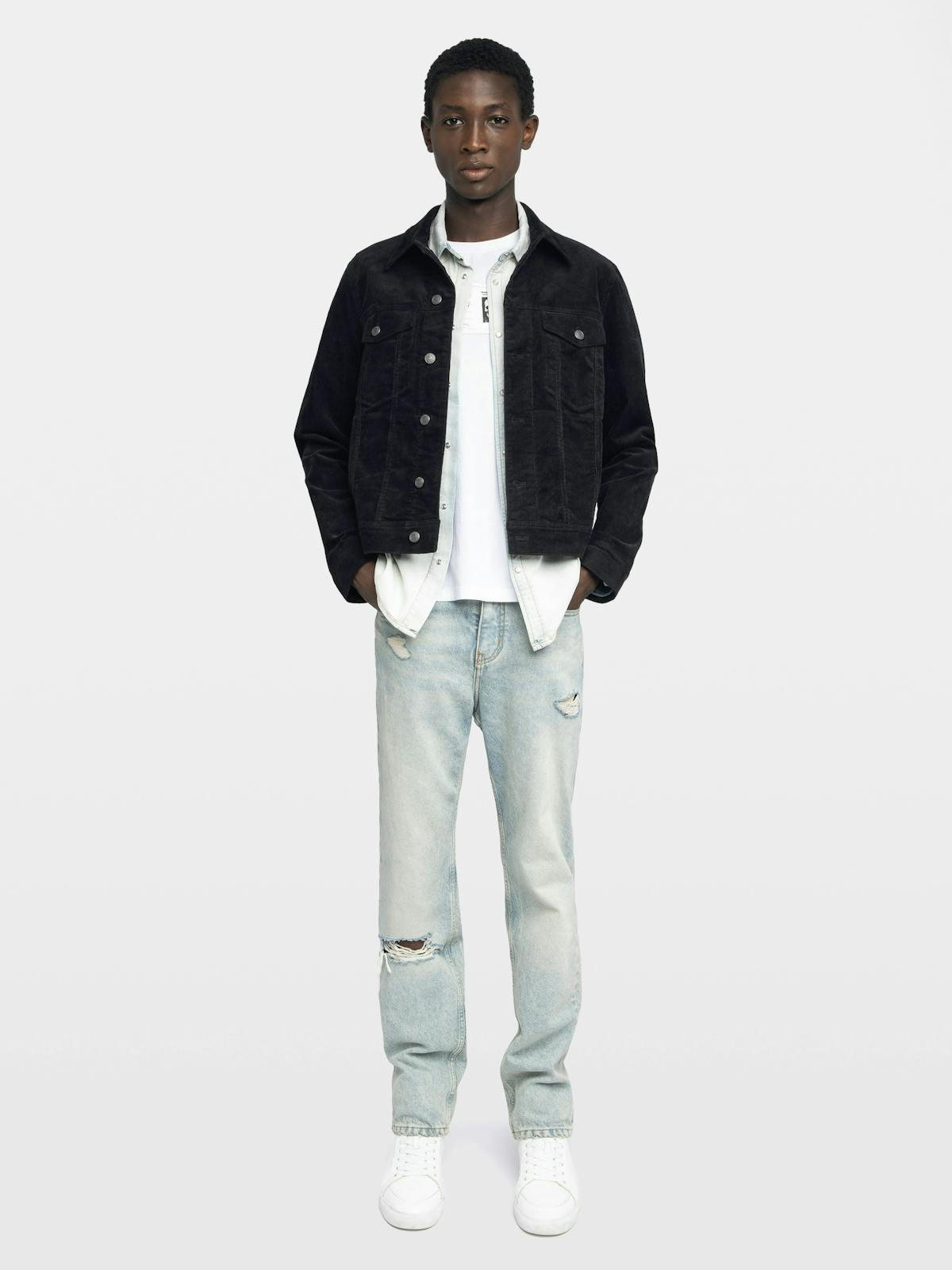 Chaqueta Bases Terciopelo