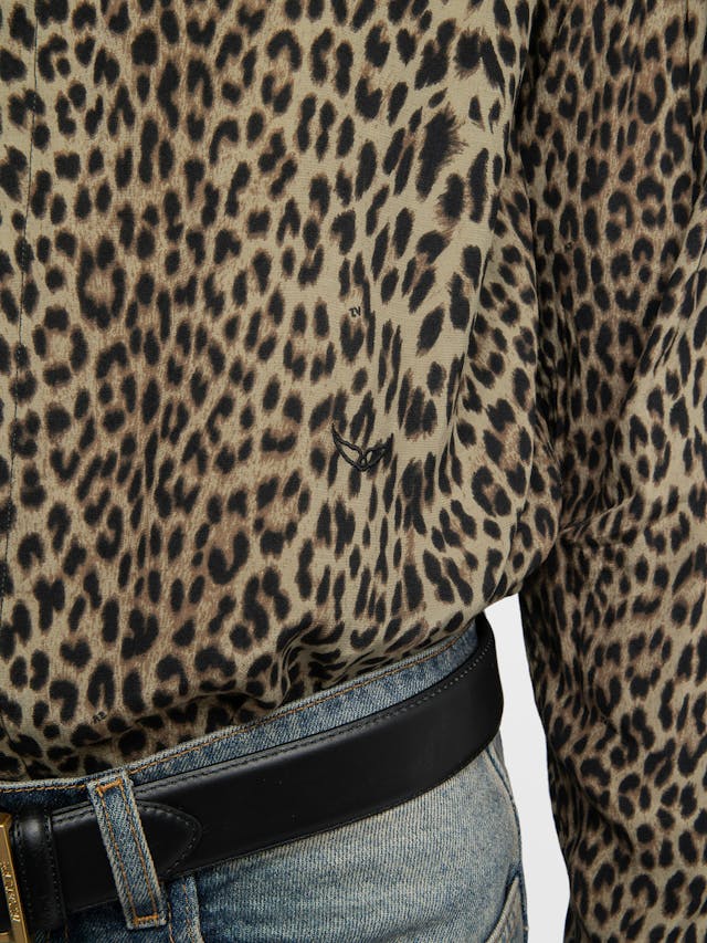 Tyric Leopard Print Shirt