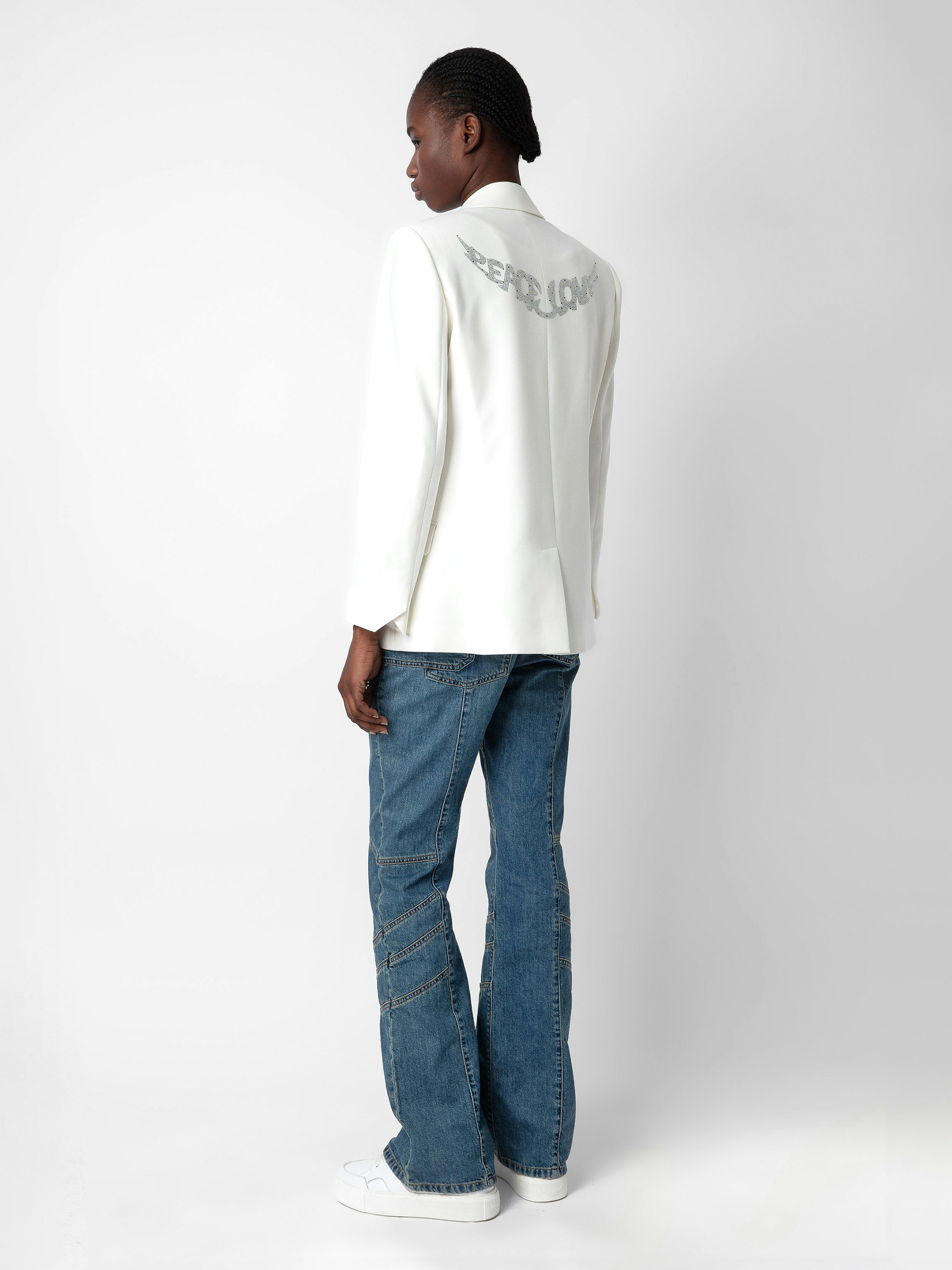 Visit Peace & Love Diamanté Blazer