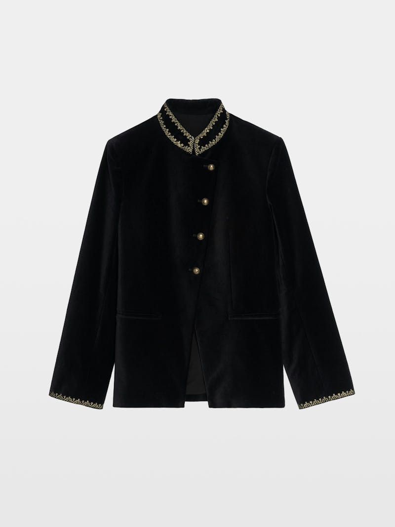 Verysa Velvet Blazer