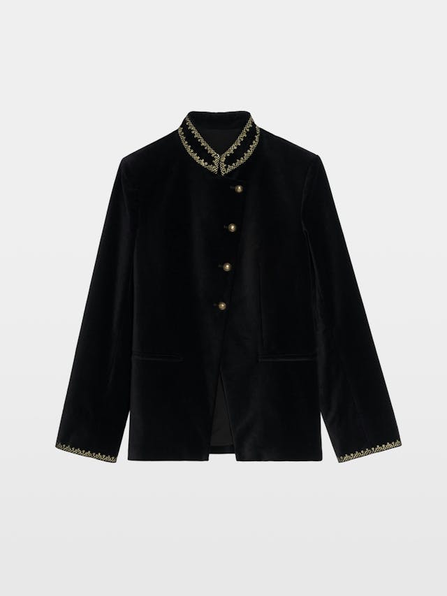 Verysa Velvet Blazer