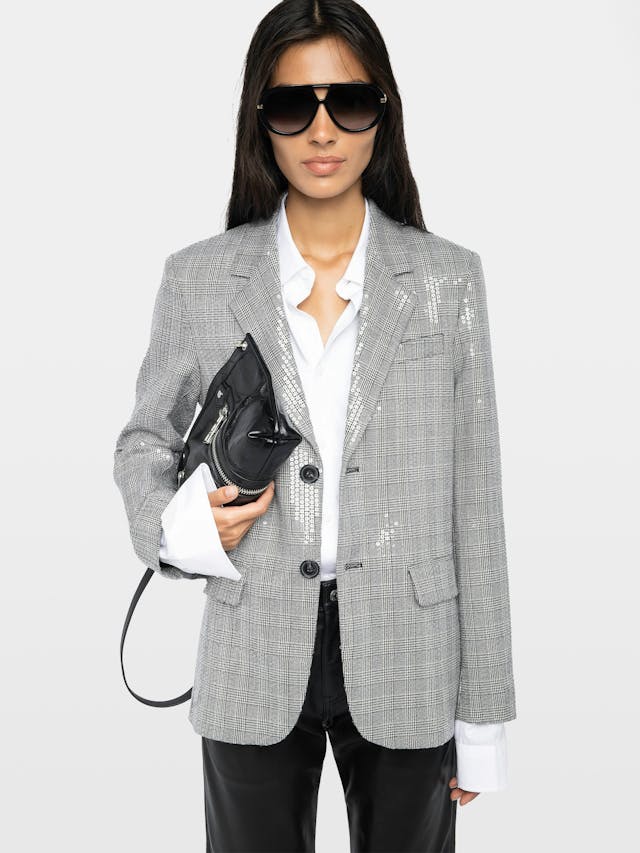 Vanille Sequin Blazer