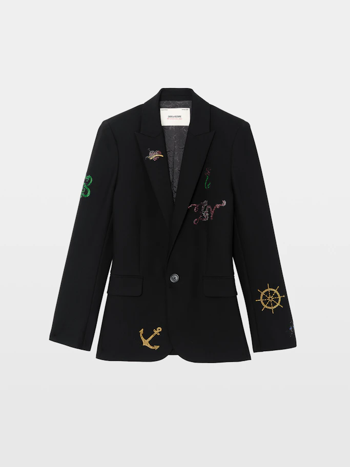 Zadig & Voltaire Valse Blazer In Black