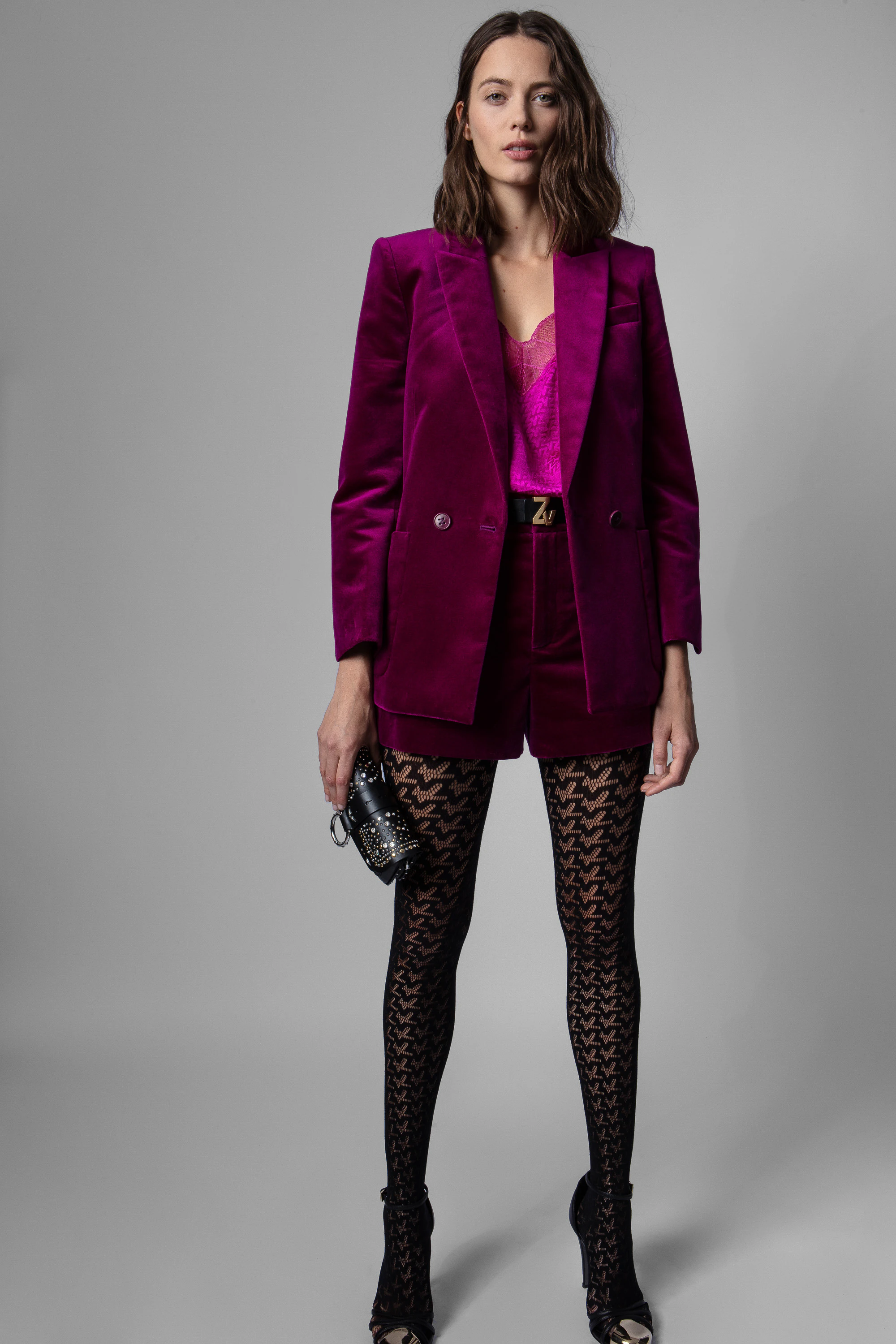 Short Pink Velours thumbnail 1