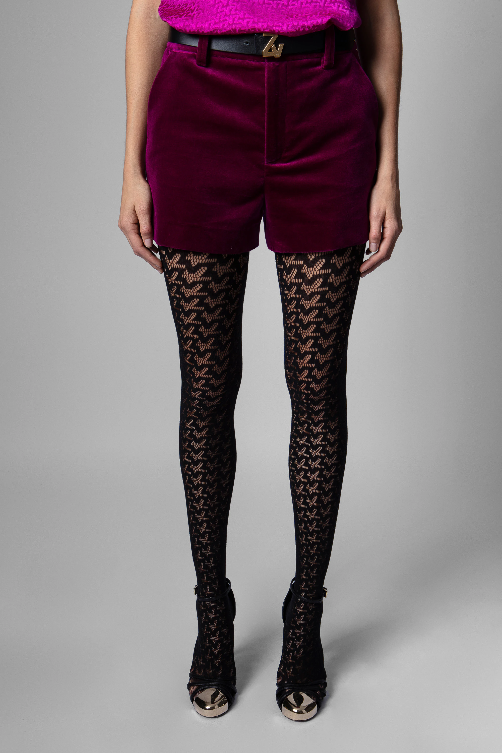 Short Pink Velours thumbnail 2