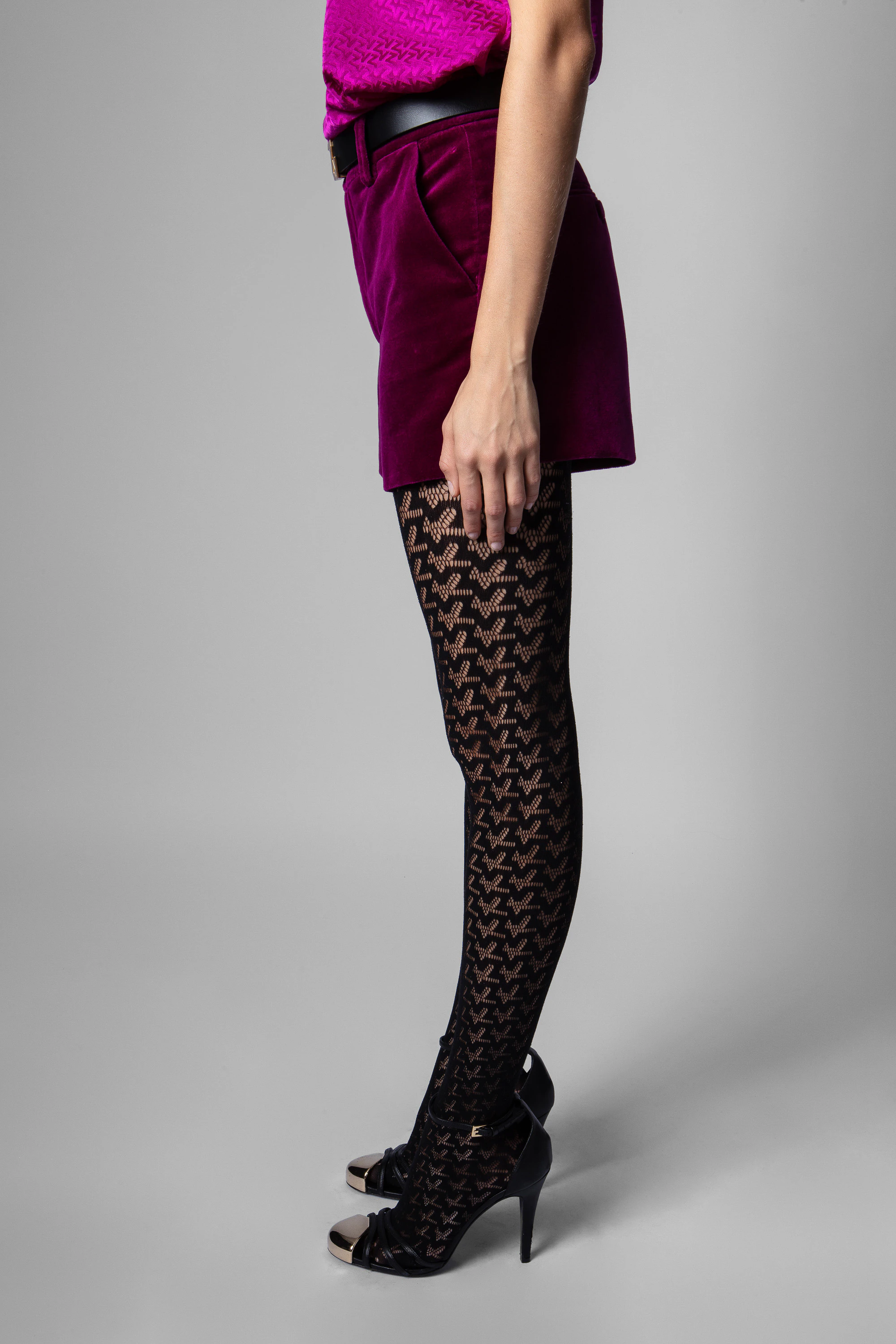 Short Pink Velours thumbnail 3