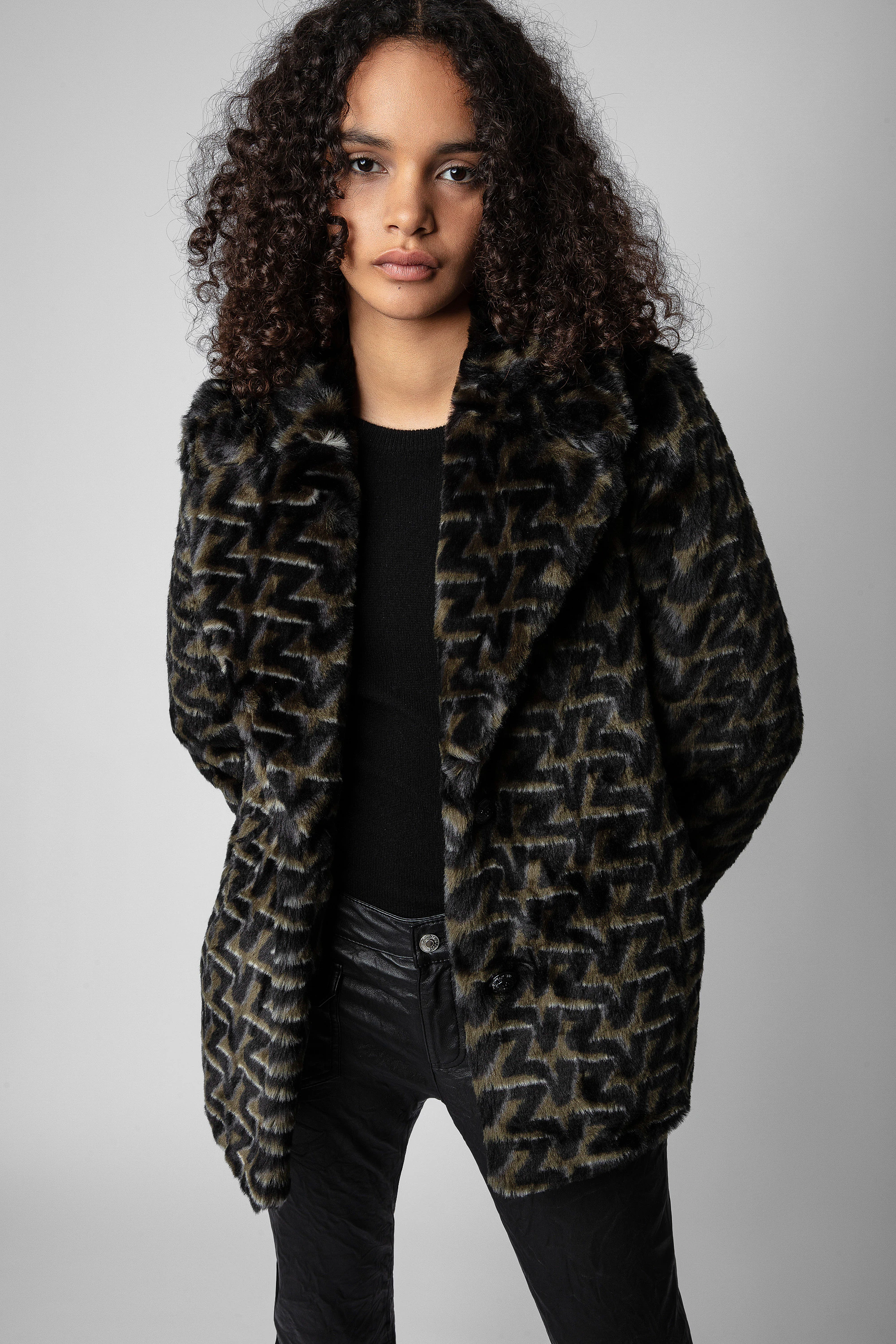Fera Coat coat kaki women | Zadig&Voltaire