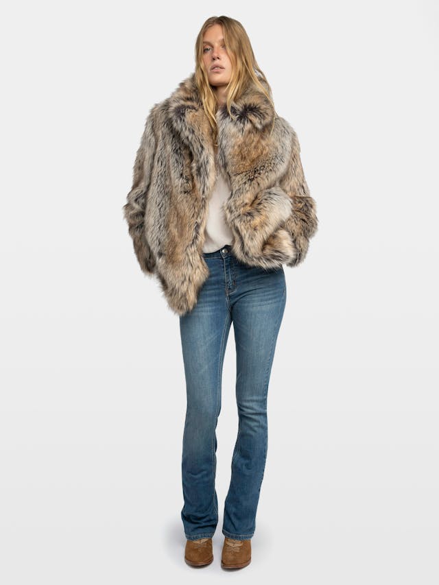 Faune Faux Fur Short Coat