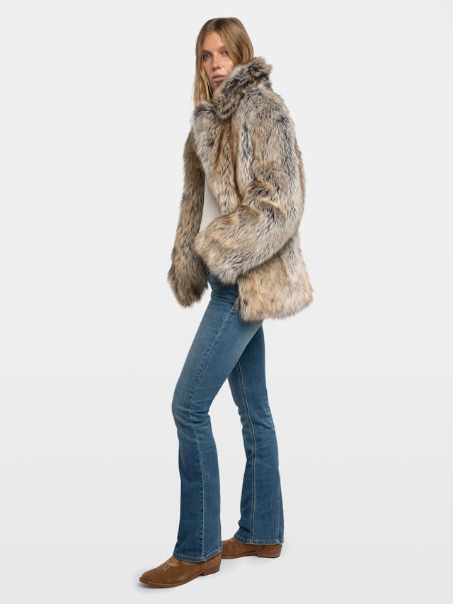 Faune Faux Fur Short Coat