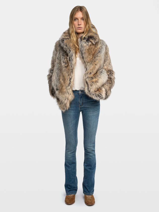 Faune Faux Fur Short Coat