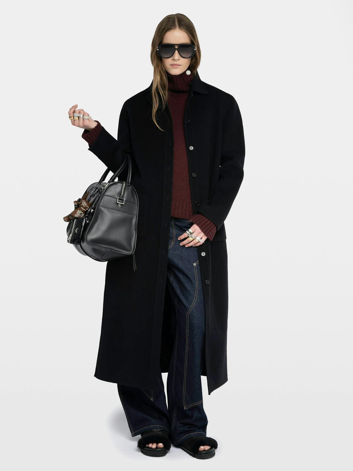Micro Wool Coat