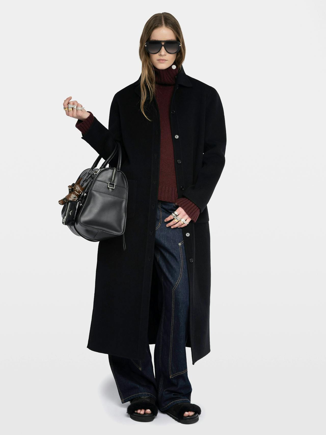 Micro Wool Coat