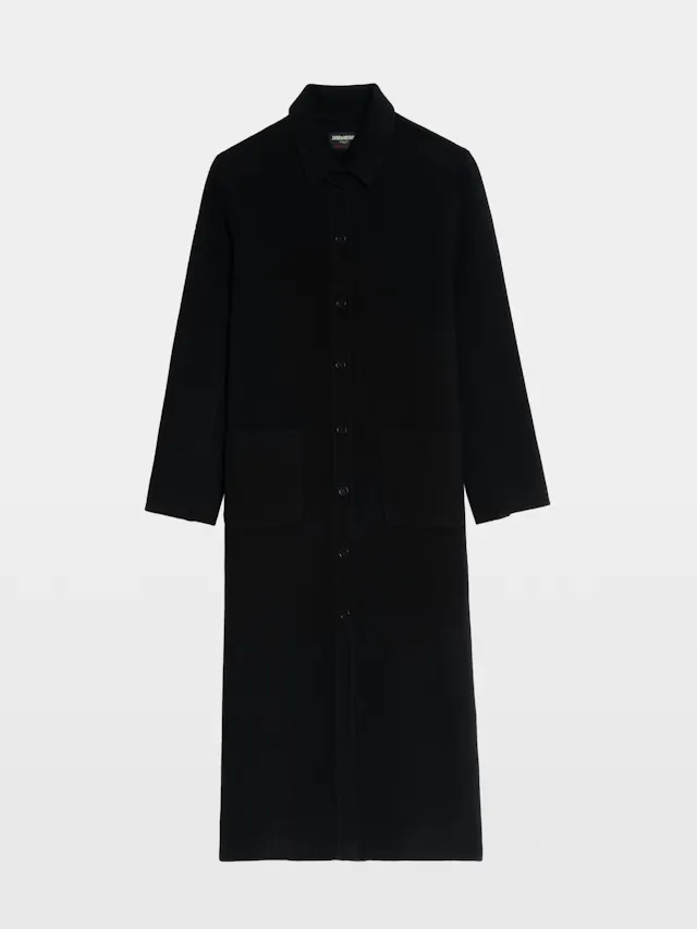 Micro Wool Coat