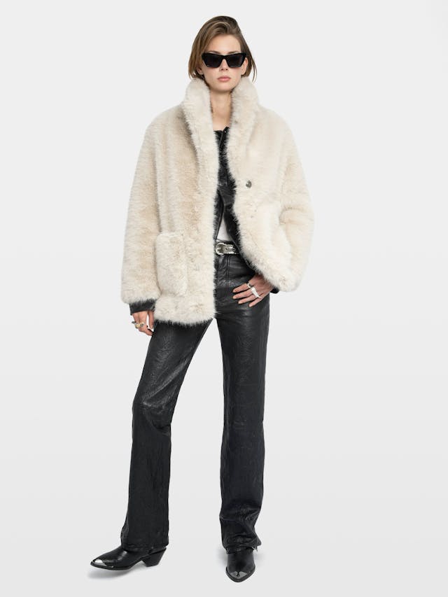 Fleur Faux Fur Coat