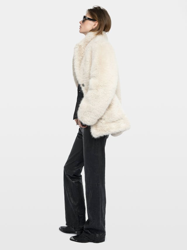 Fleur Faux Fur Coat