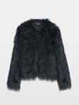 Freddie Curly Faux Fur Coat