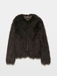 Freddie Curly Faux Fur Coat