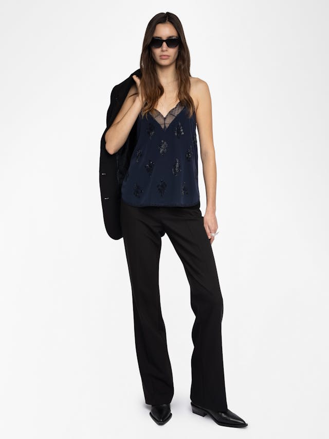 Christy Diamanté Silk Camisole