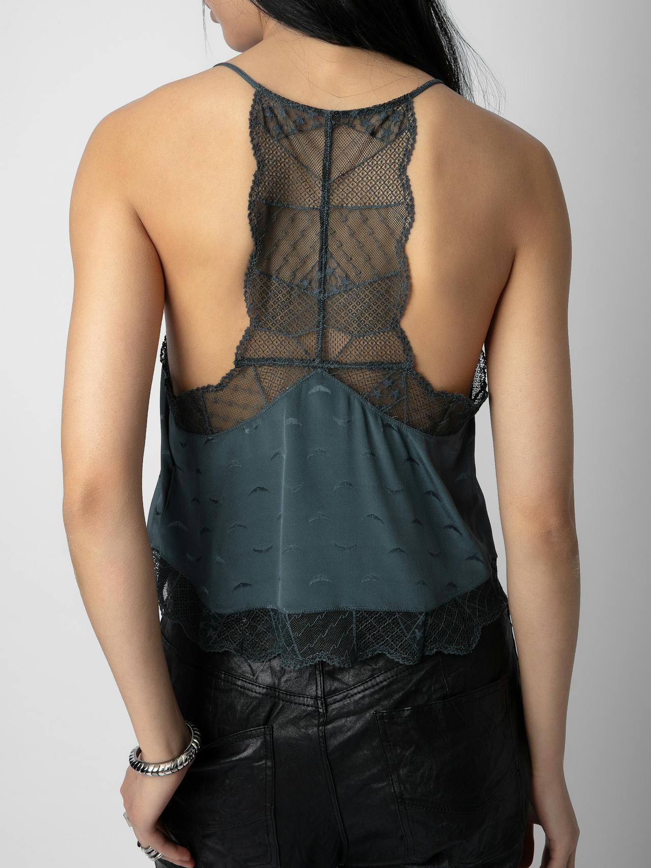 Claudy Silk Jacquard Camisole 2