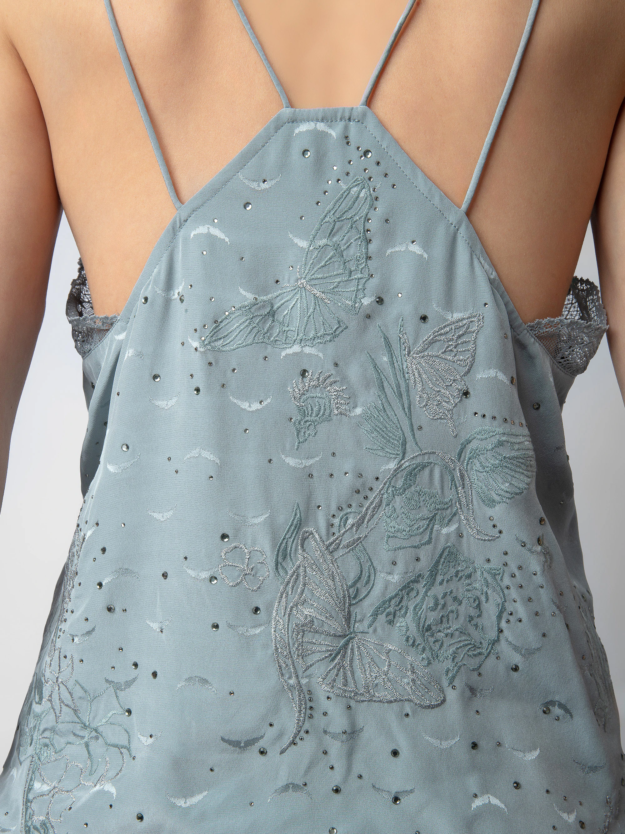 Capela Diamanté Silk Jacquard Camisole thumbnail 4