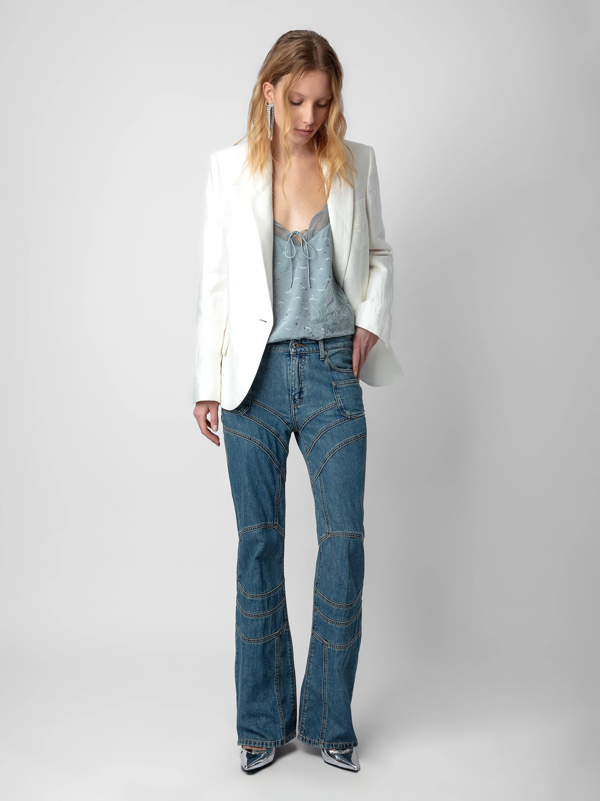 Capela Diamanté Silk Jacquard Camisole thumbnail 5