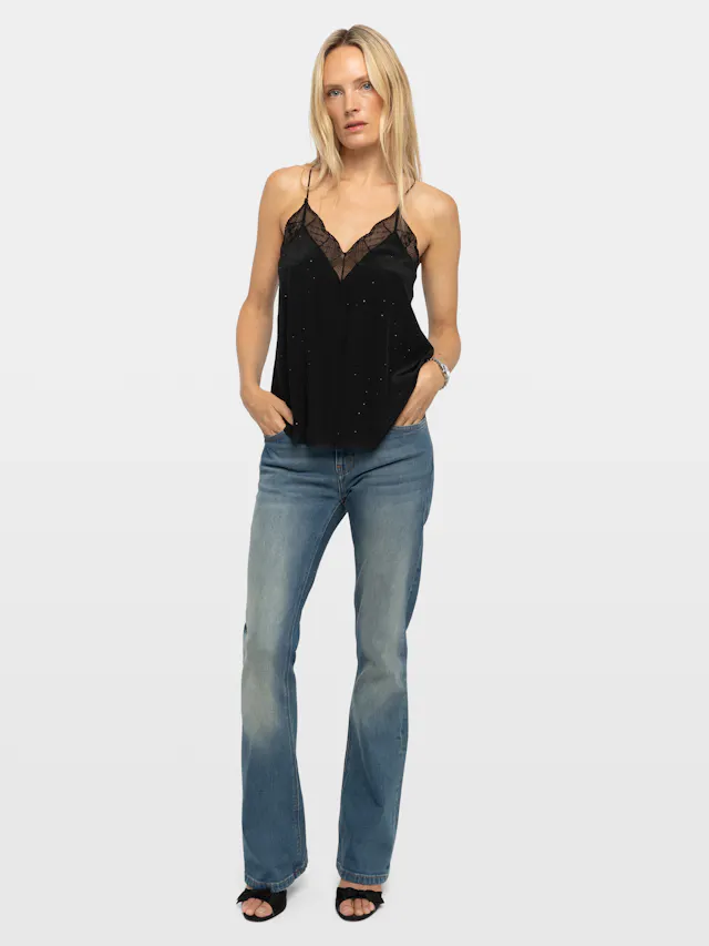 Christy Diamanté Silk Camisole