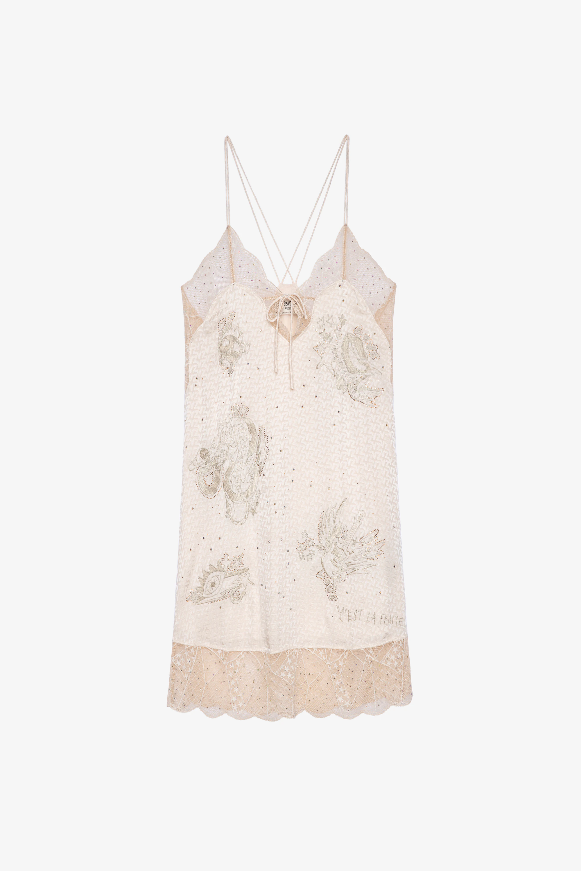 Robe Calissa Strass Soie thumbnail 6