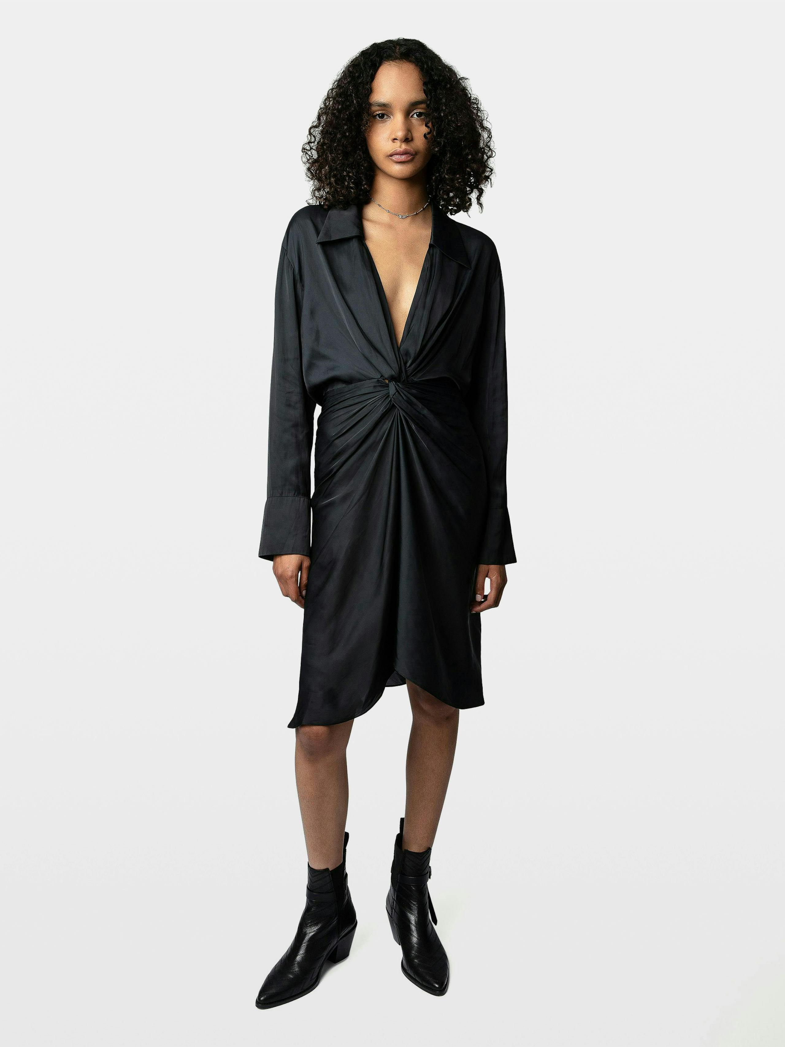 Vestido Rozo Satén 1