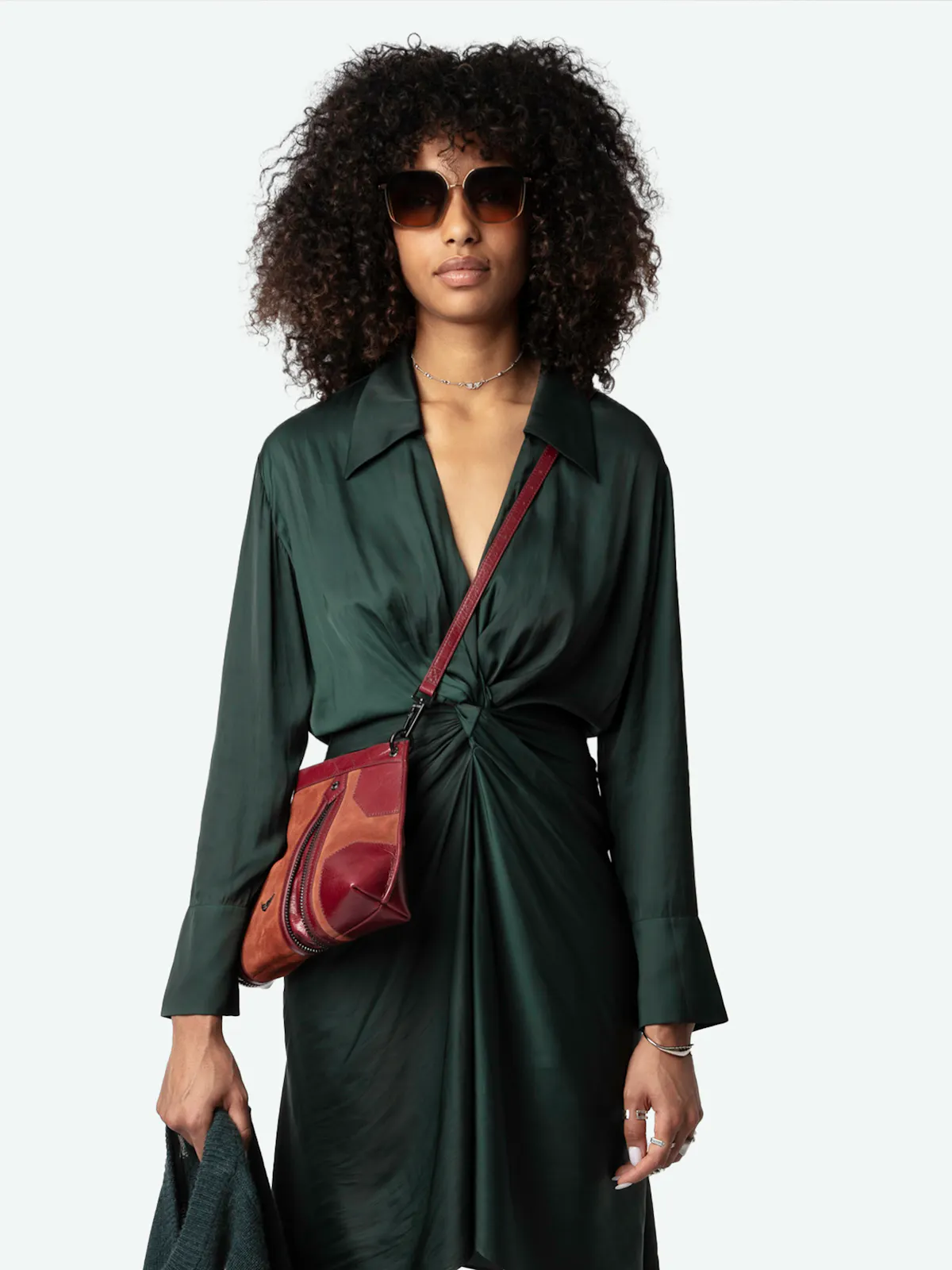 rozo satin dress Rozo Satin Dress dress navy women