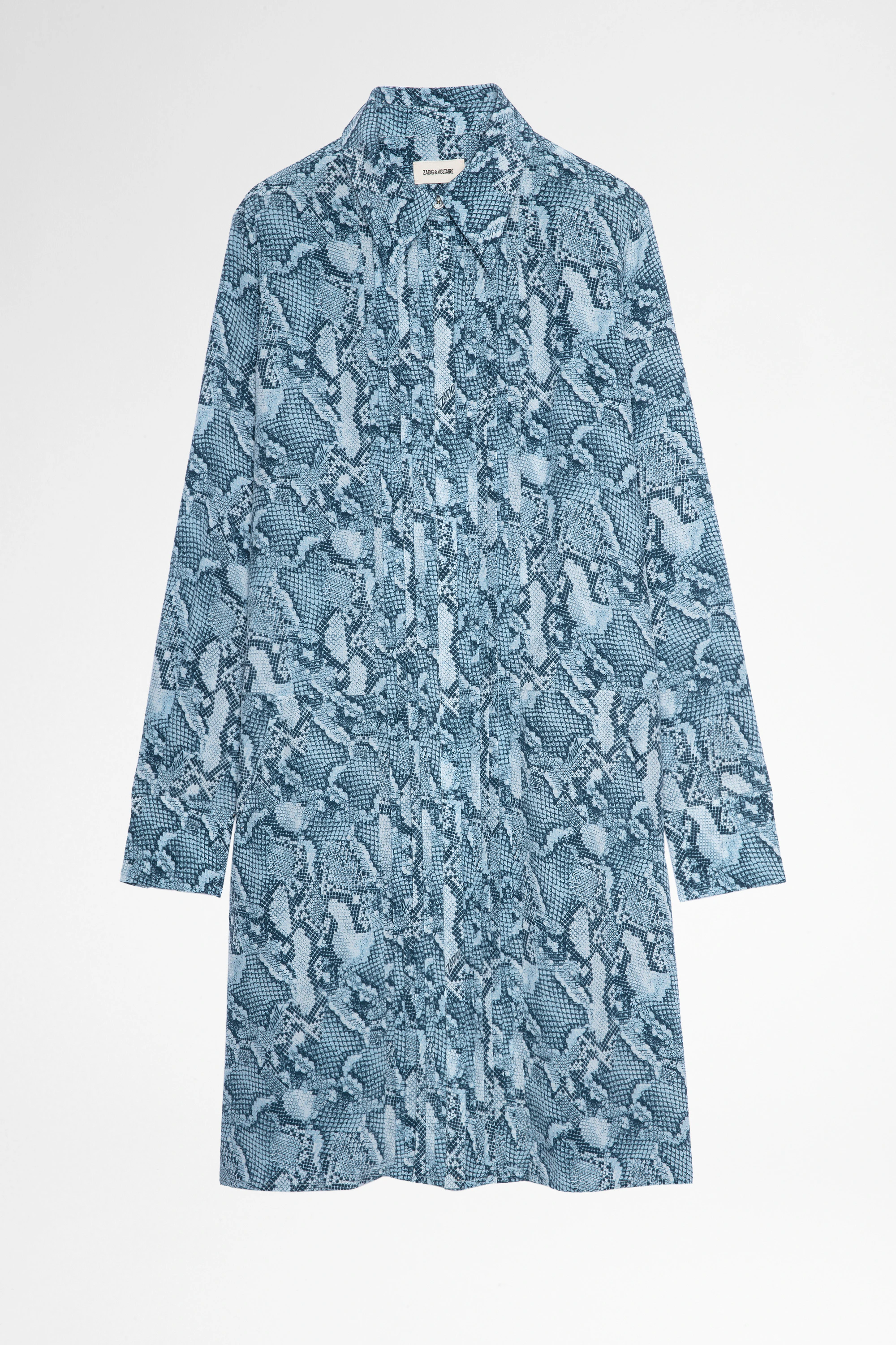 Rougi Silk Dress dress blue women | Zadig&Voltaire