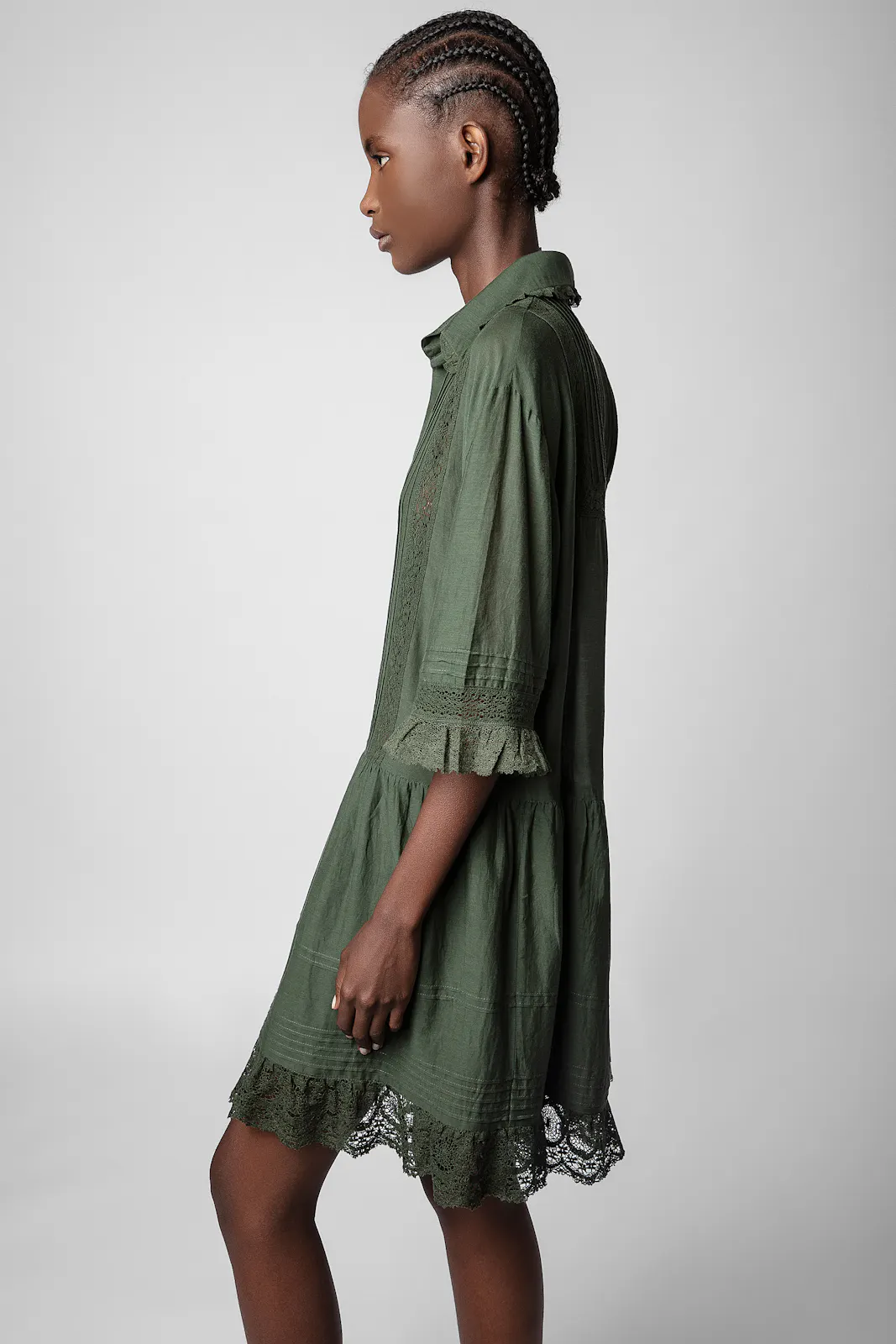 Rosea Dress dress kaki women | Zadig&Voltaire Rosea Dress dress kaki women | Zadig&Voltaire
