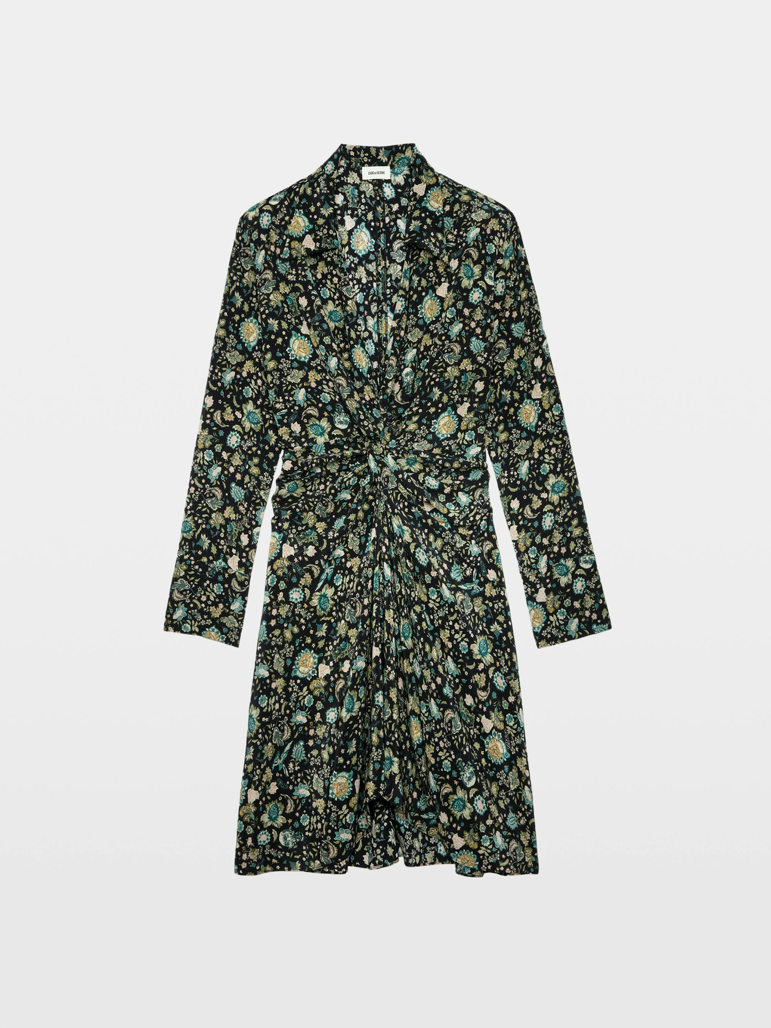 Vestido Rozo 100% Seda 5