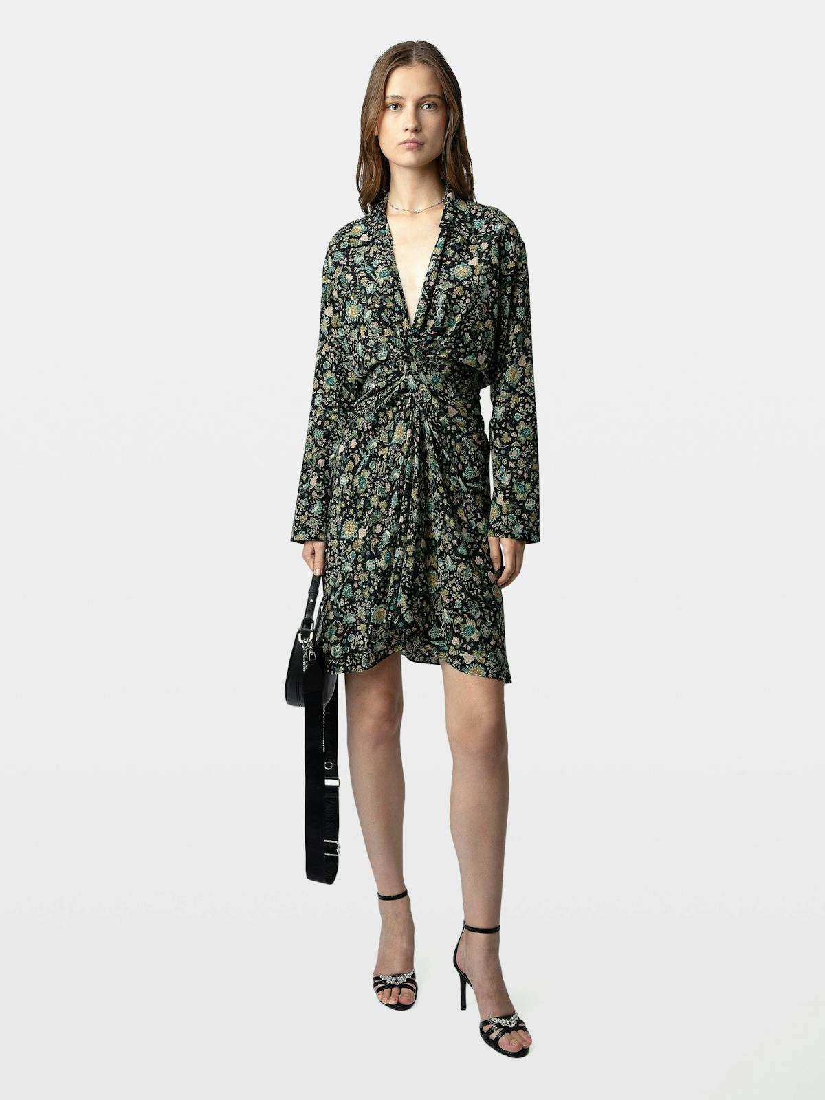 Vestido Rozo 100% Seda