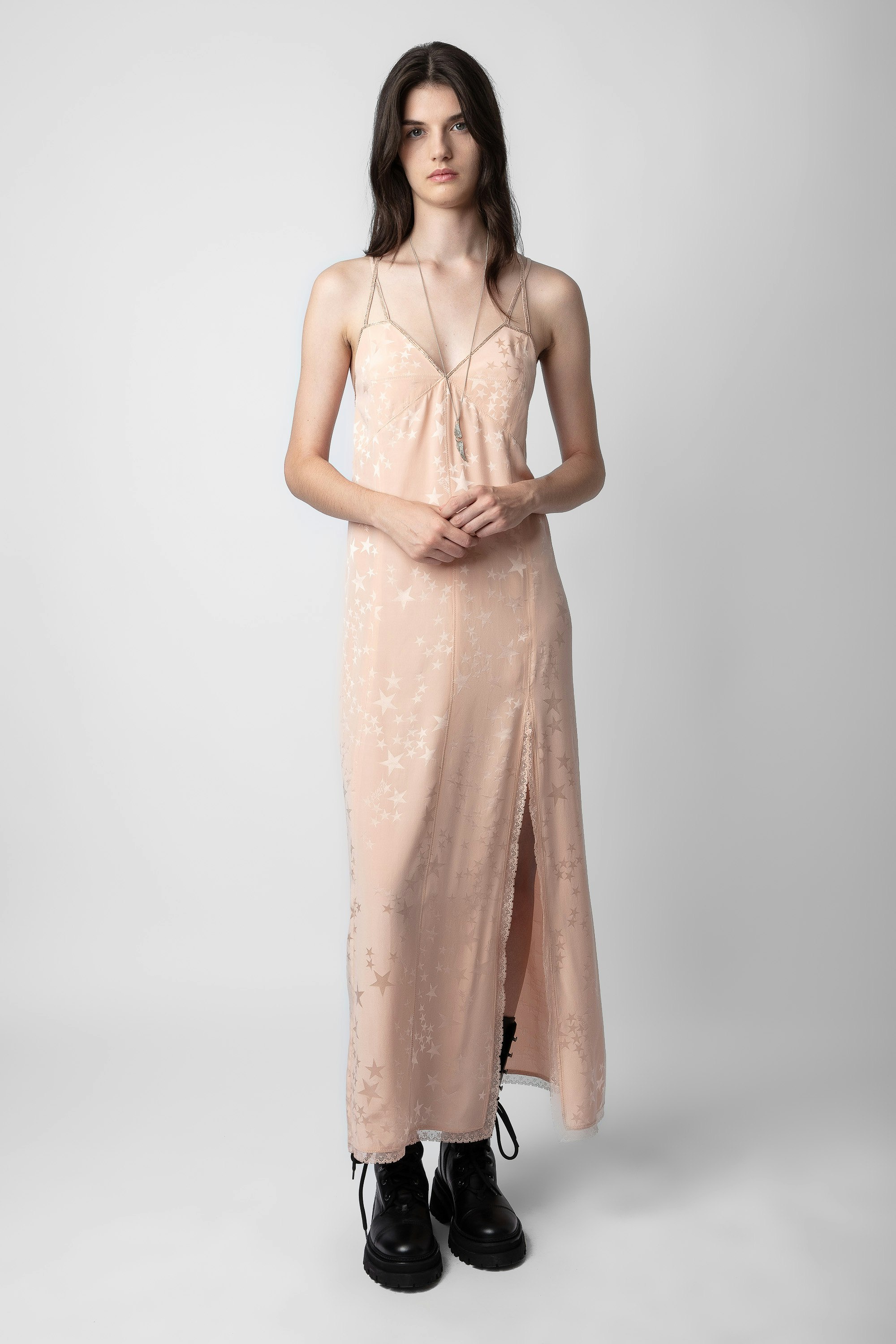 Rohal Silk Jacquard Dress